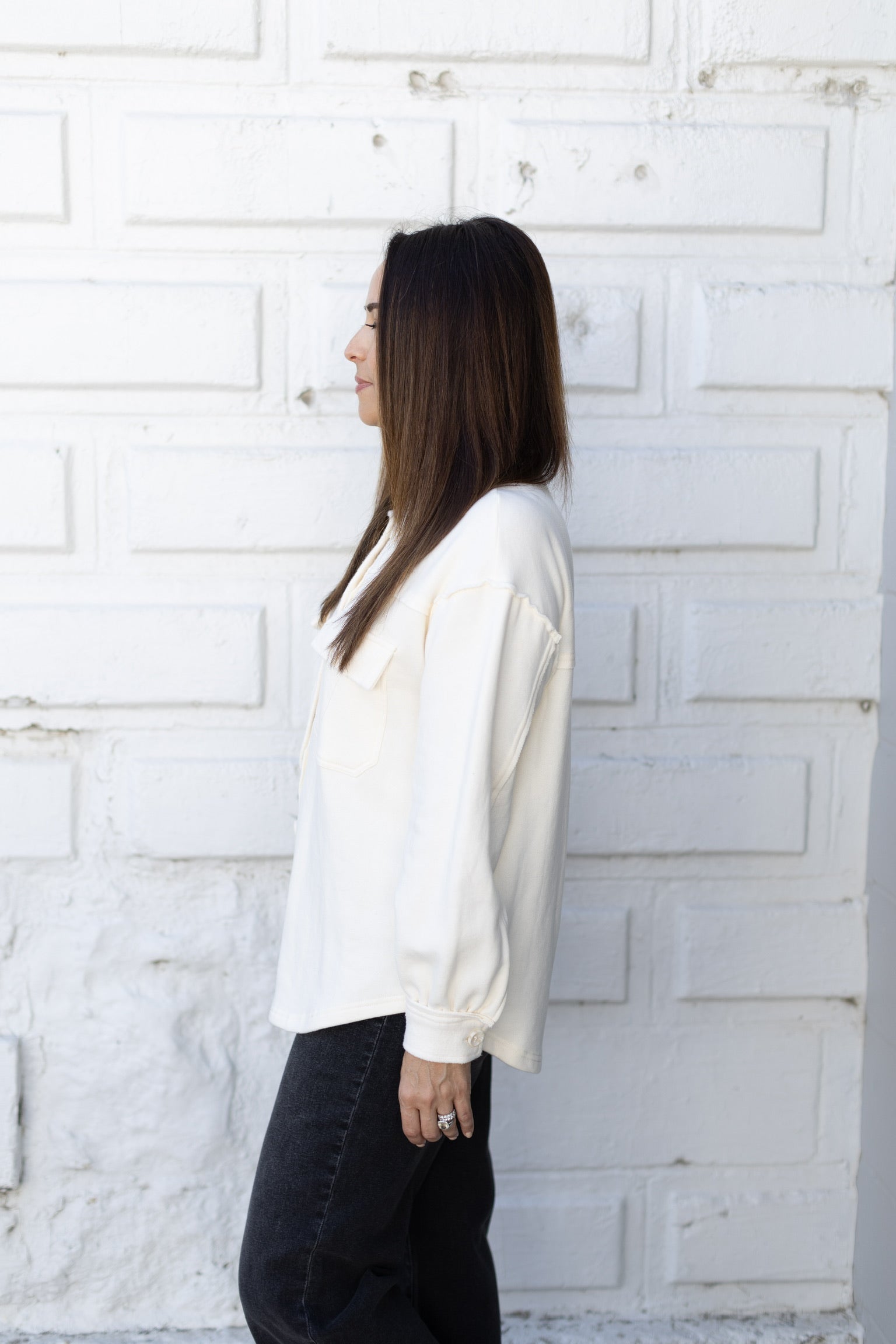 Abbott Cream Longline Jacket