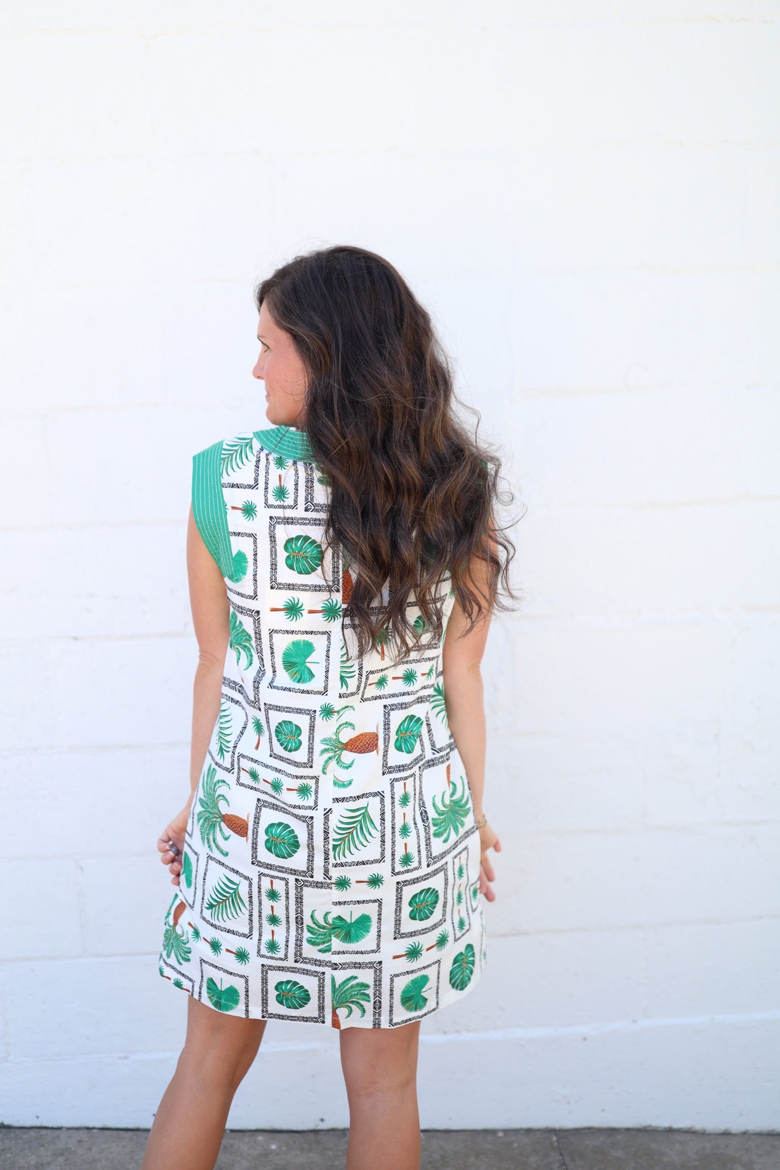 Portia Palm Mini Dress