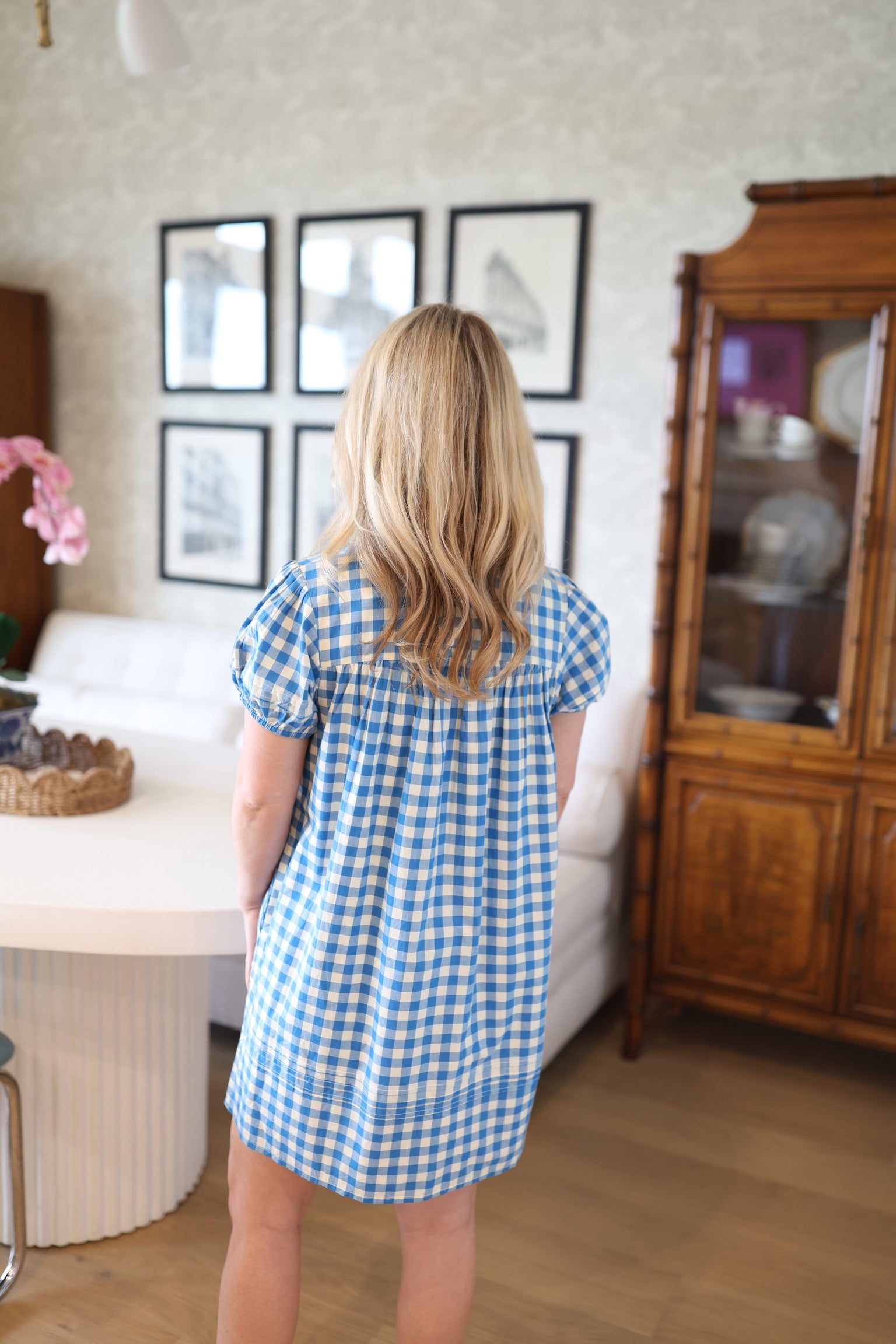 Blue Bay Gingham Penny Dress