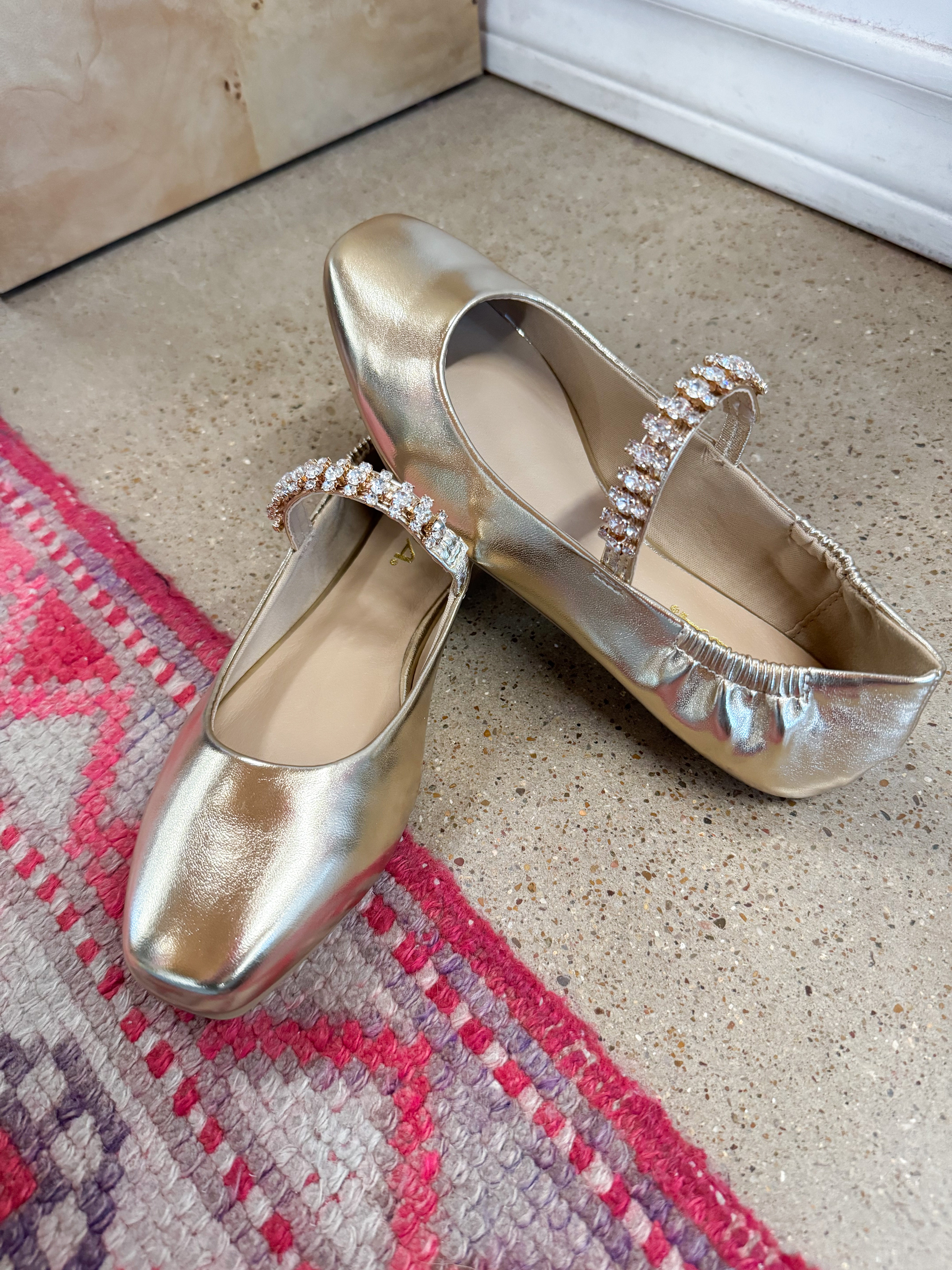 Mary Jane Studded Flats