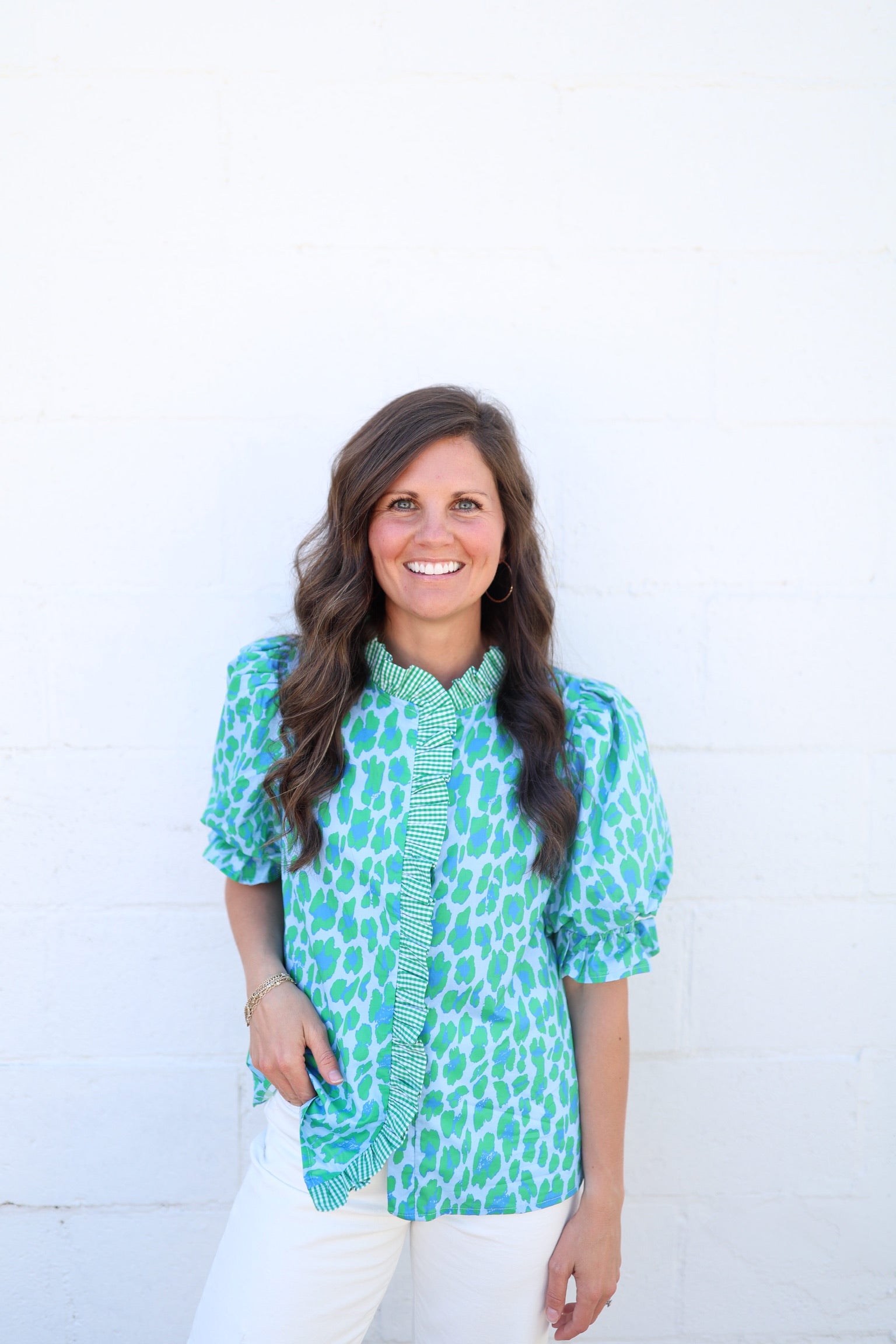 Luca Leopard Blouse