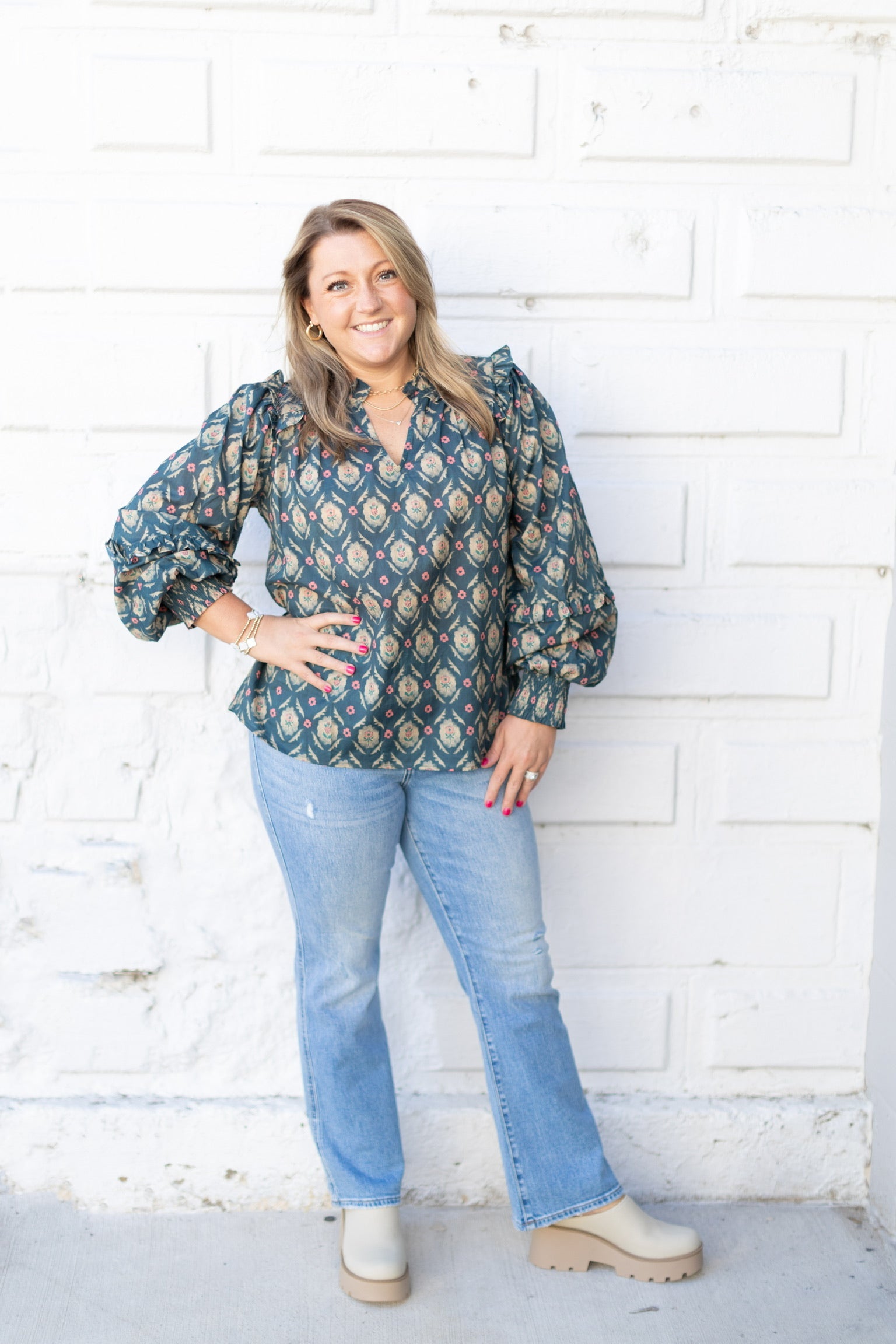 Evergreen Meadow Blouse