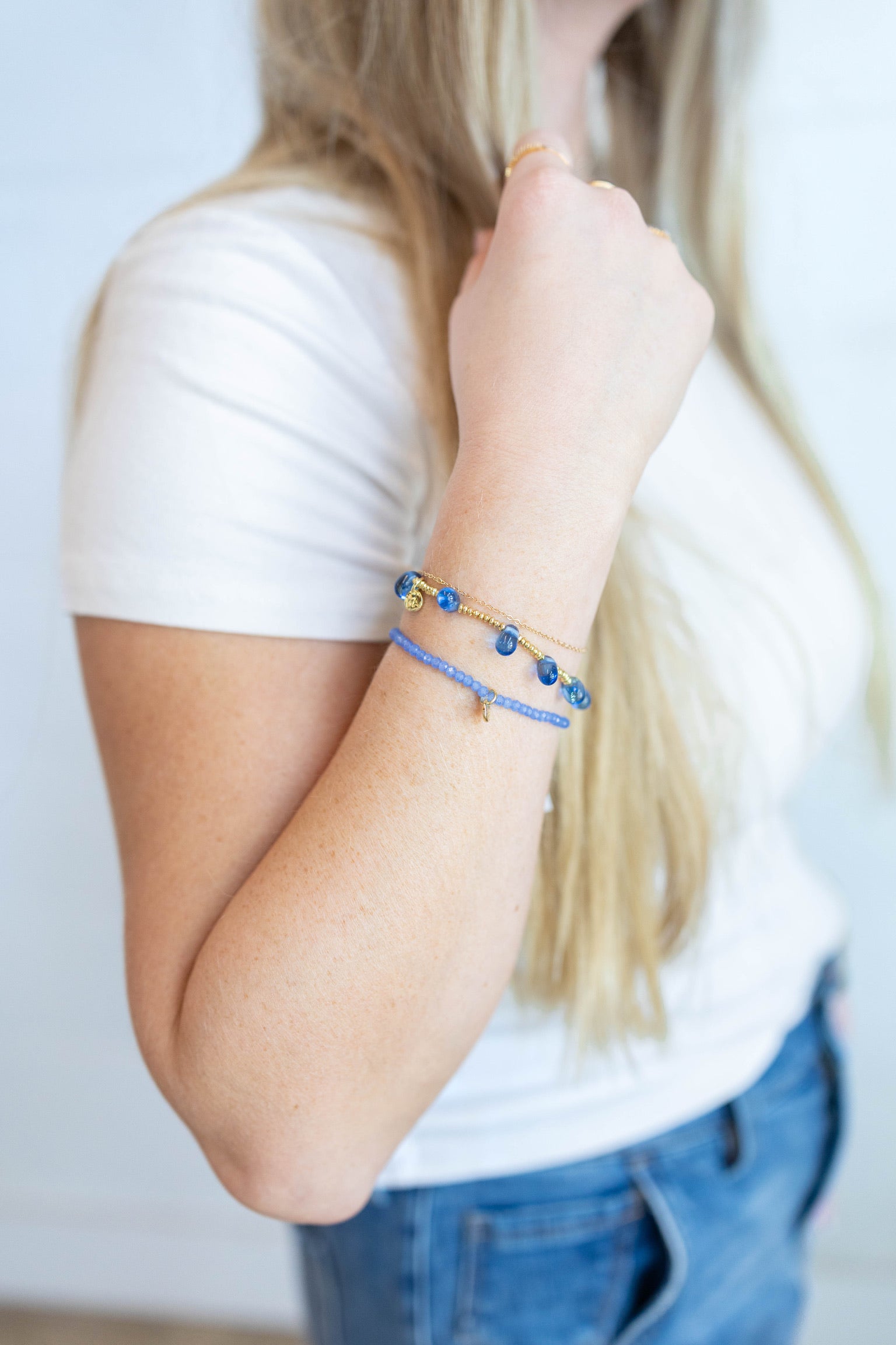 Hope Brass Stretch Bracelet