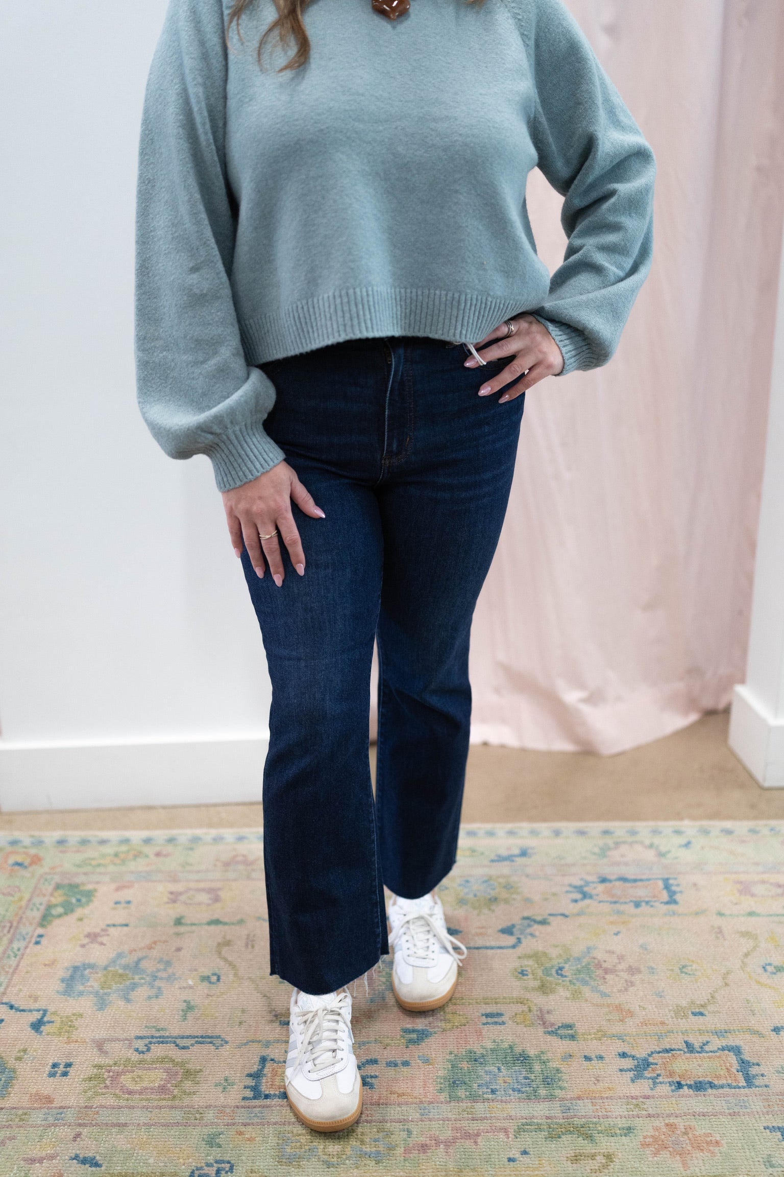 Serene Shy Girl Crop Flare