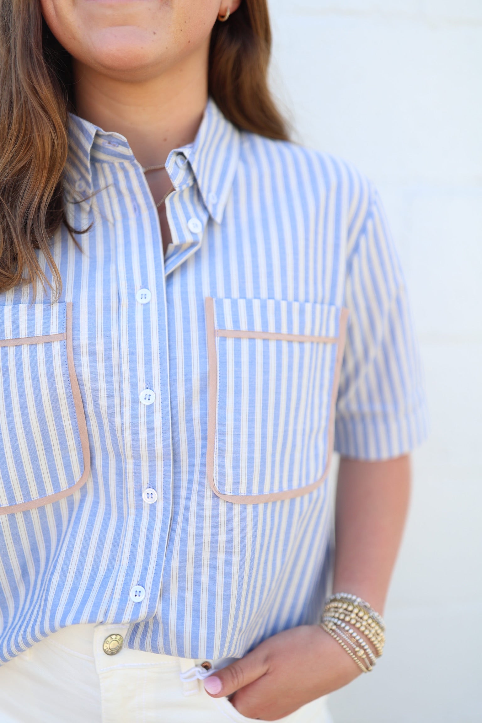 Stripe Pocket Camp Top