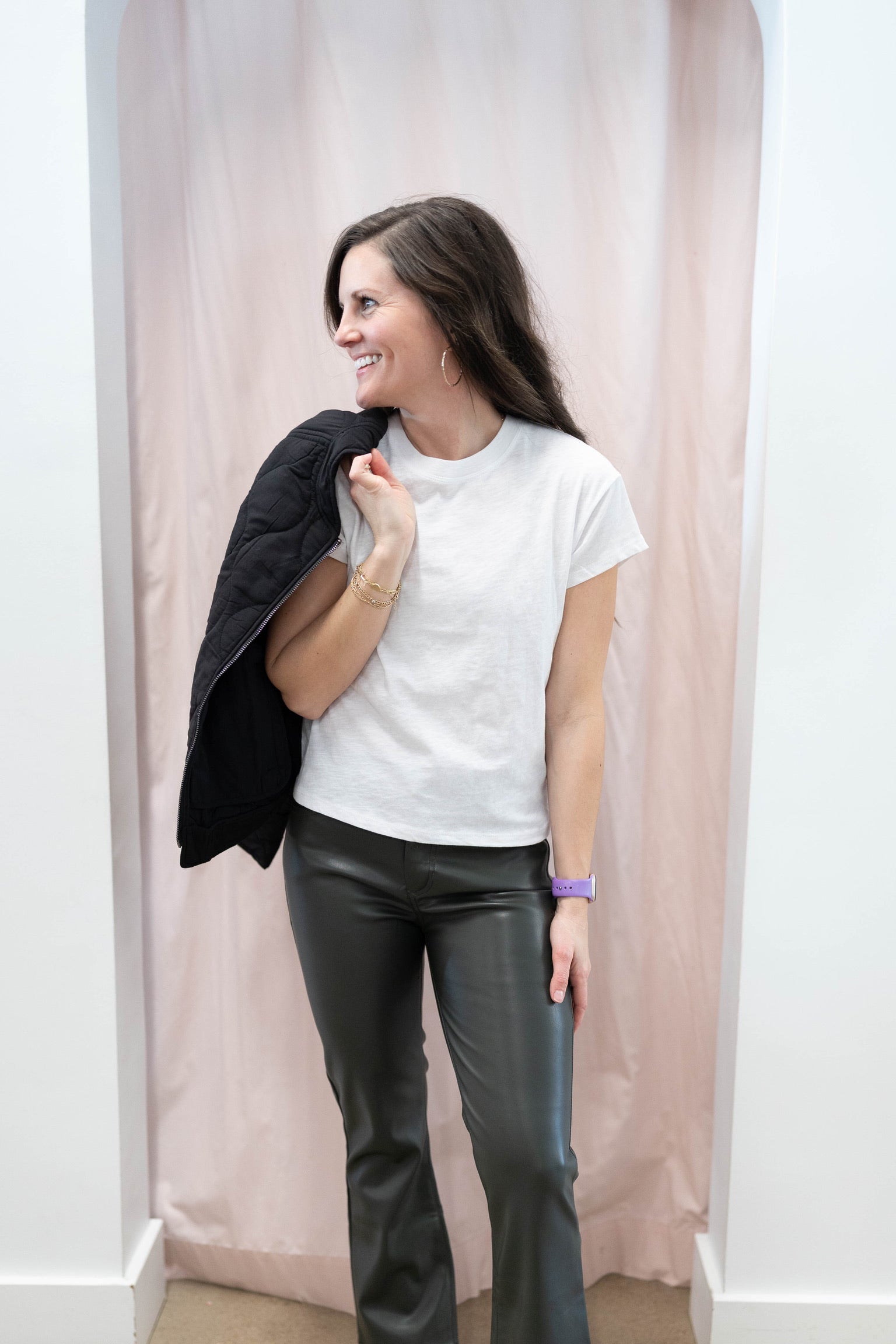 White Modern Slub Tee