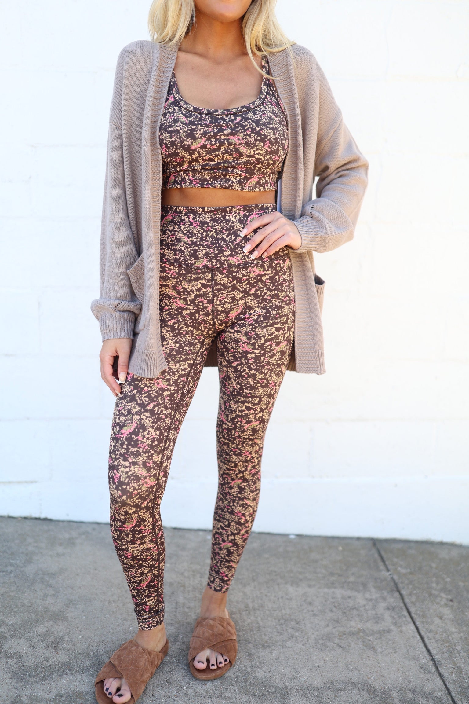 Pressed Flower Freesoft High Rise Leggings