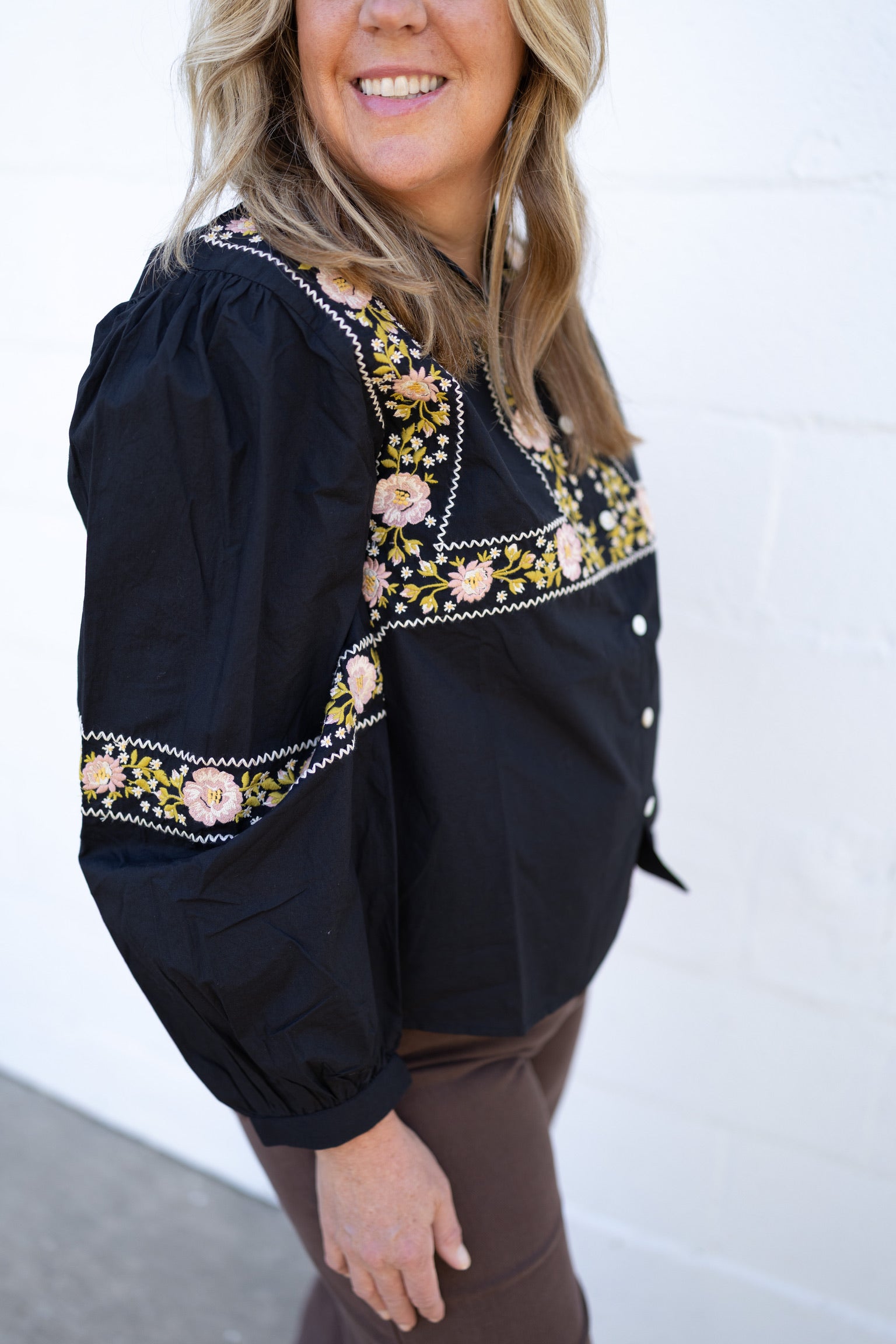 Eloise Embroidered Top