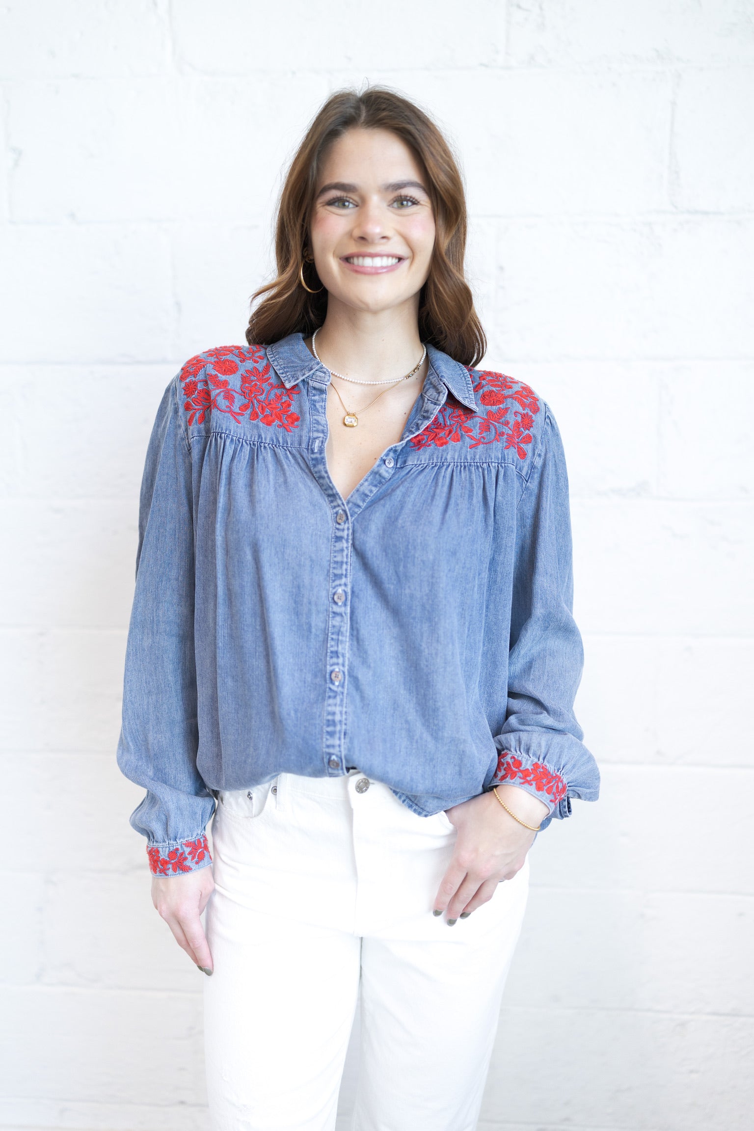 Jessie Denim Top