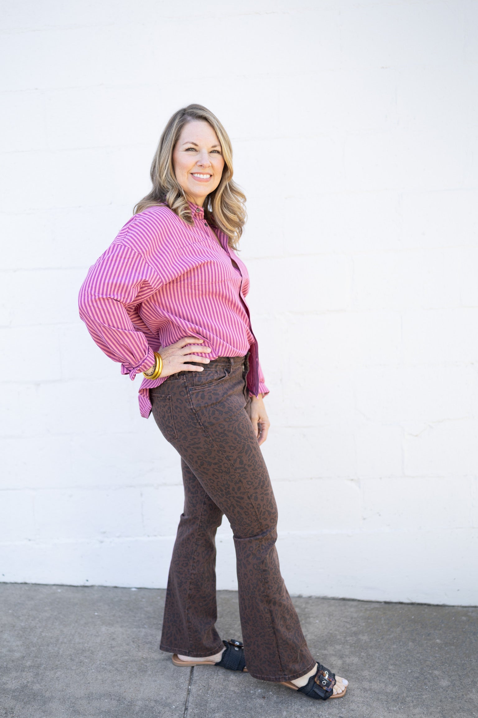 Jaclyn Leopard Jeans