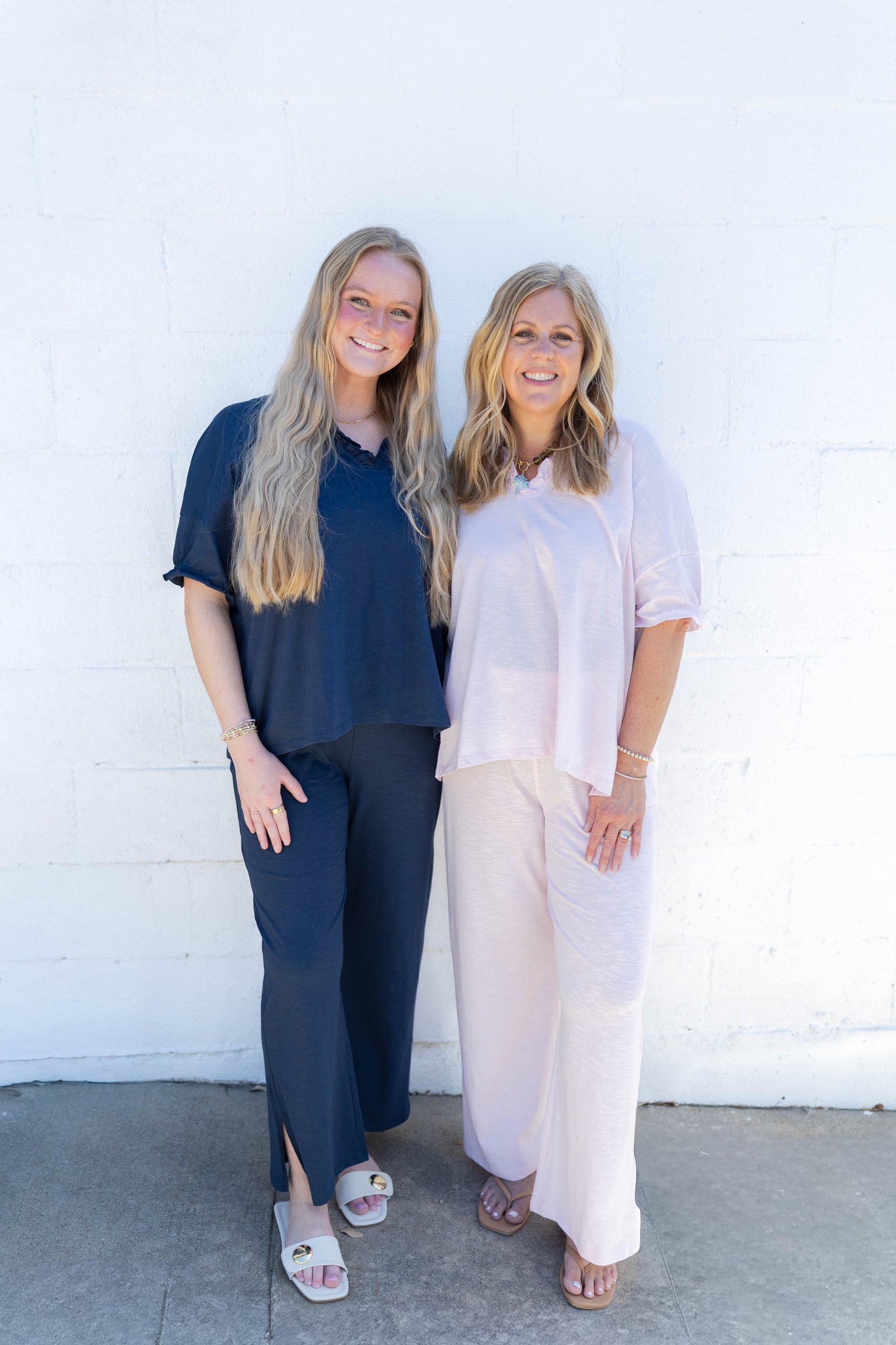 Amelia Blush Ruffle Tee