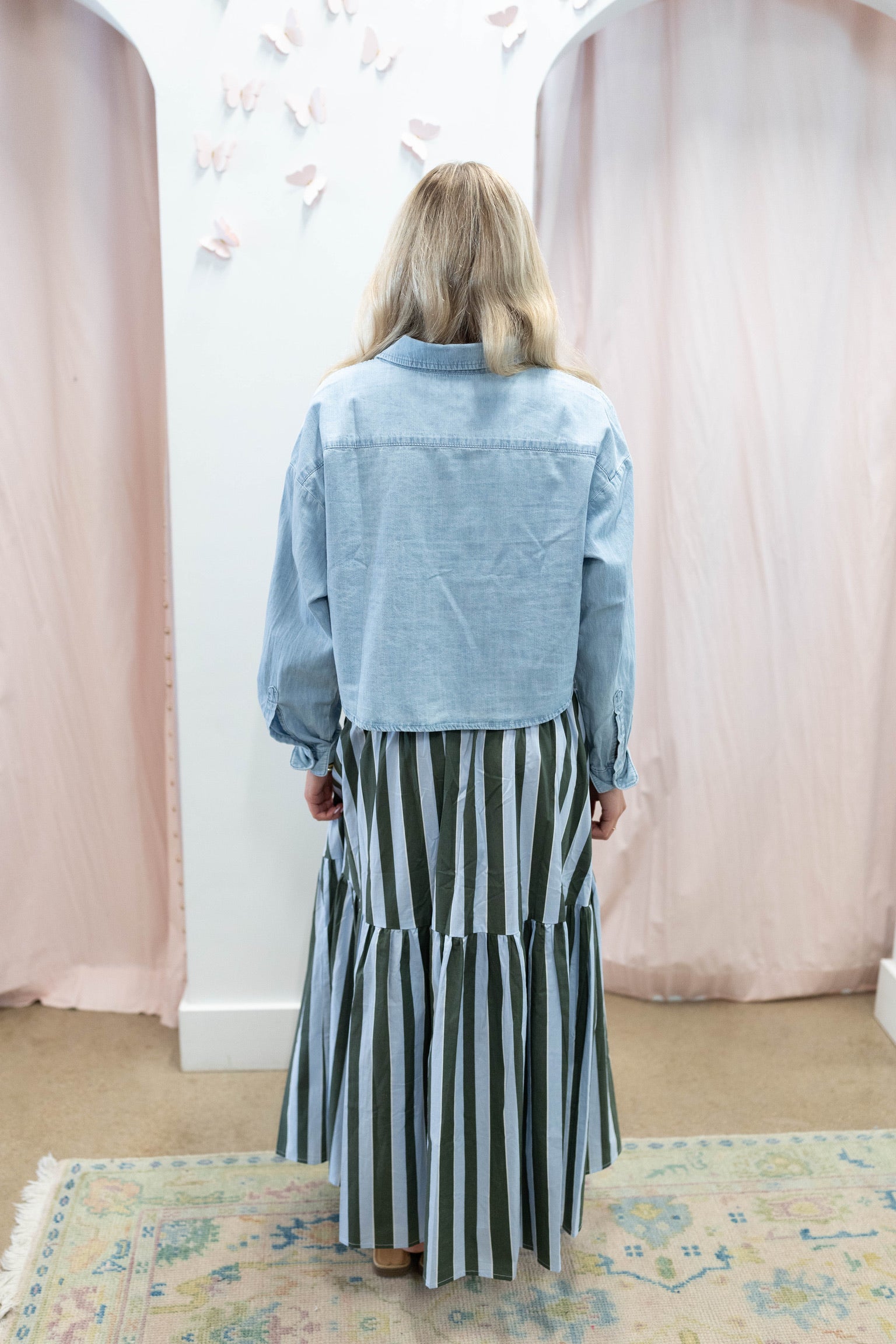Chambray Denim Button Up