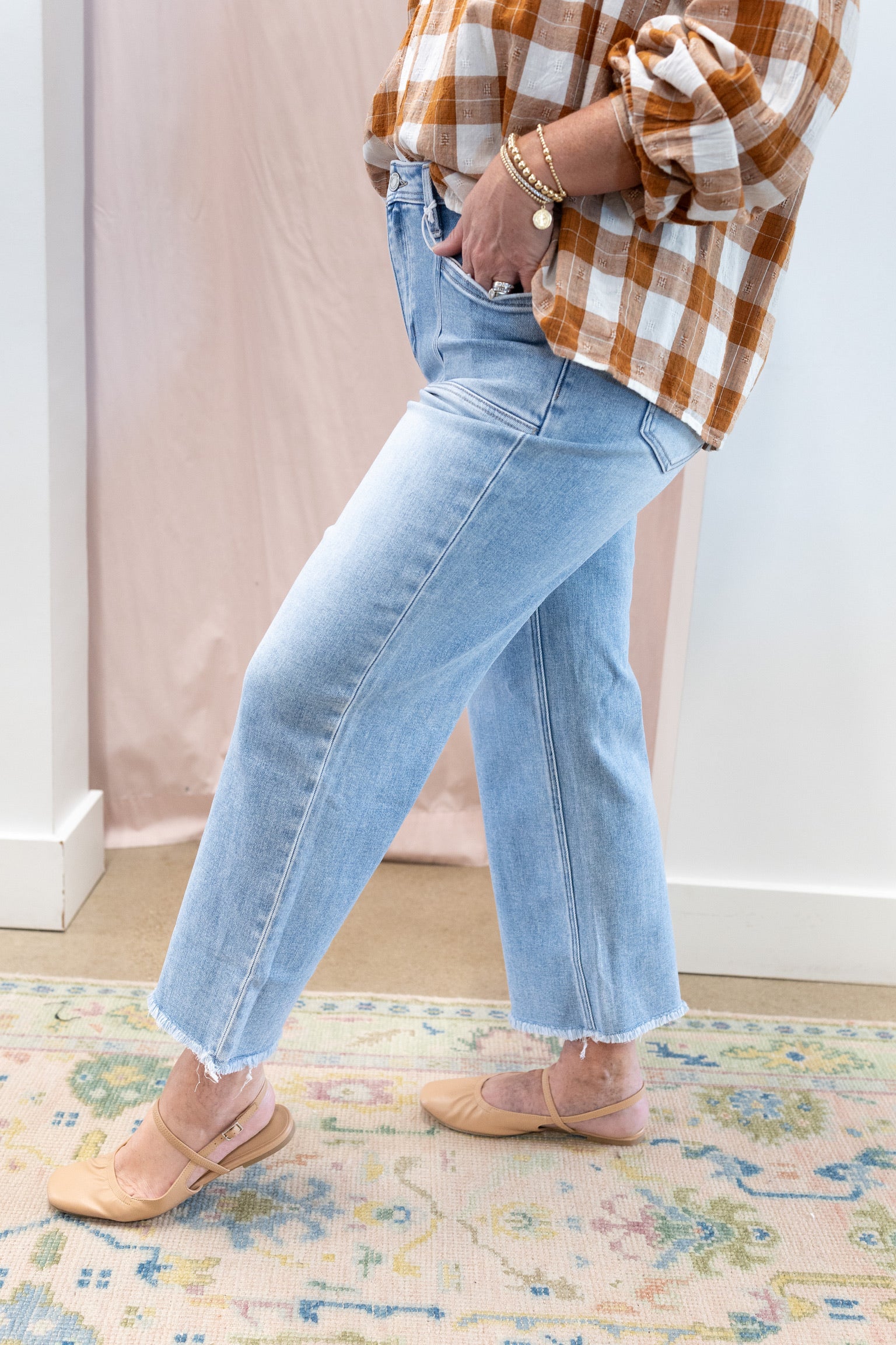 Aileeah Slim Wide Jeans