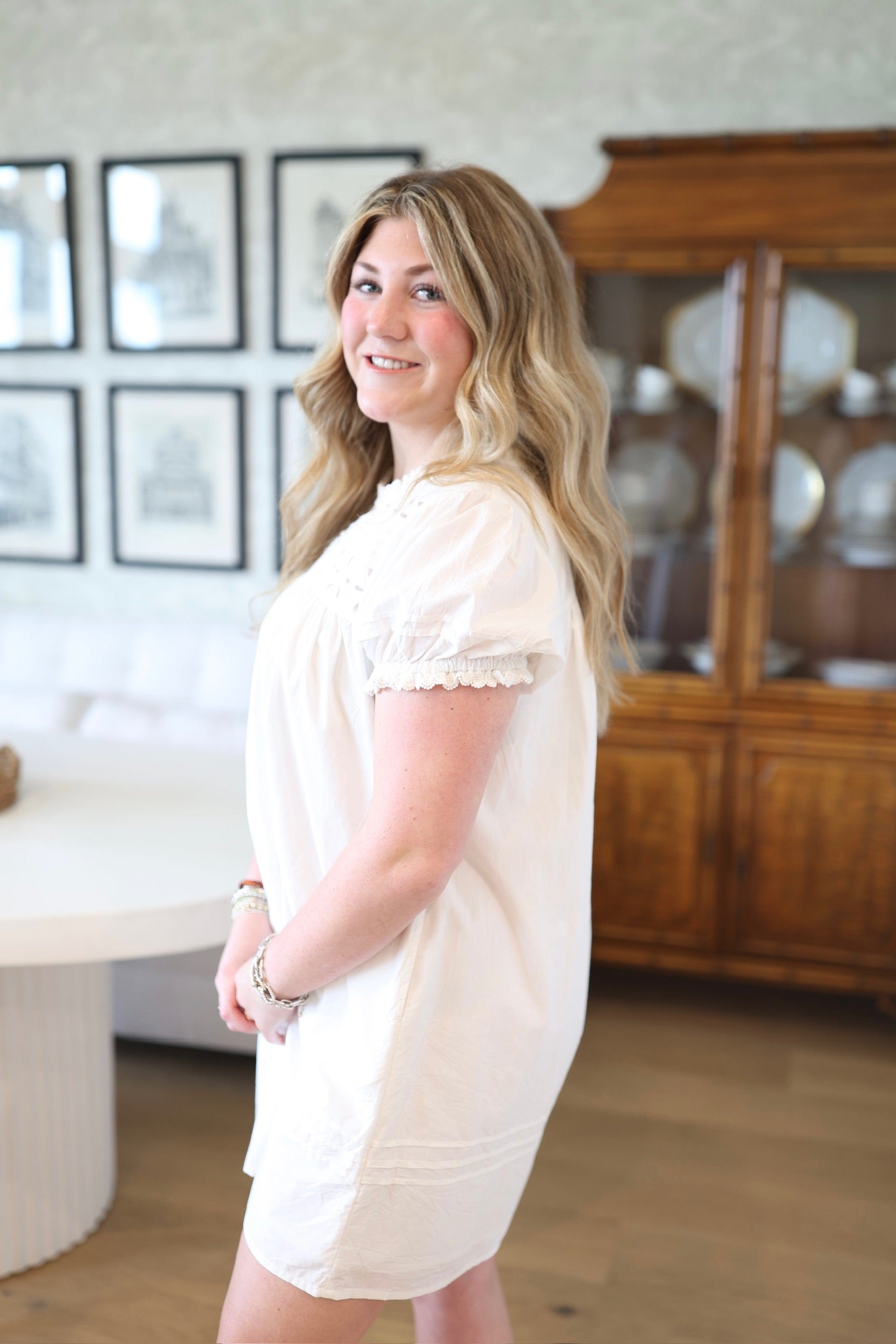 Ivory Eyelet Penny Dress