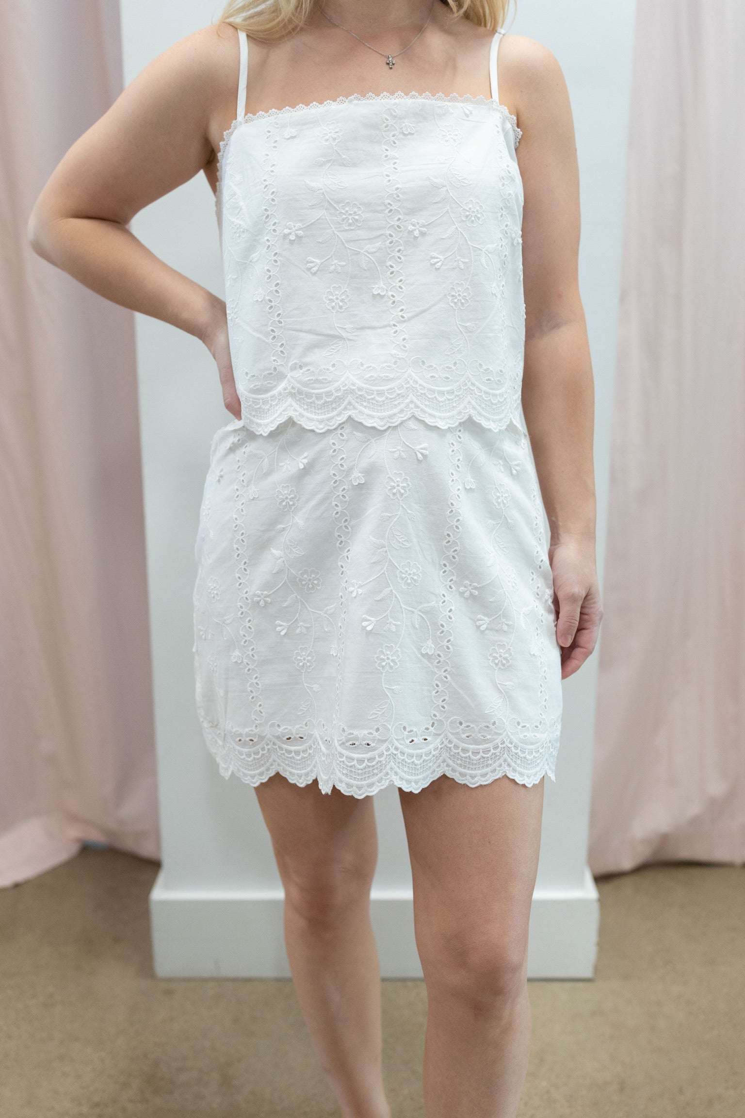 Scallop Hem Skirt