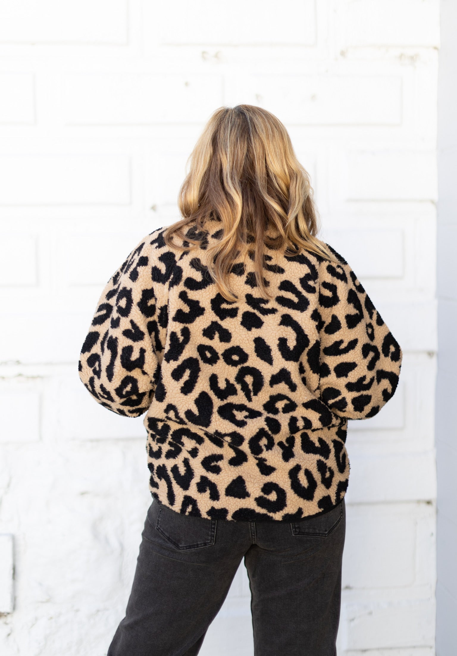 Leopard Fleece Jacket