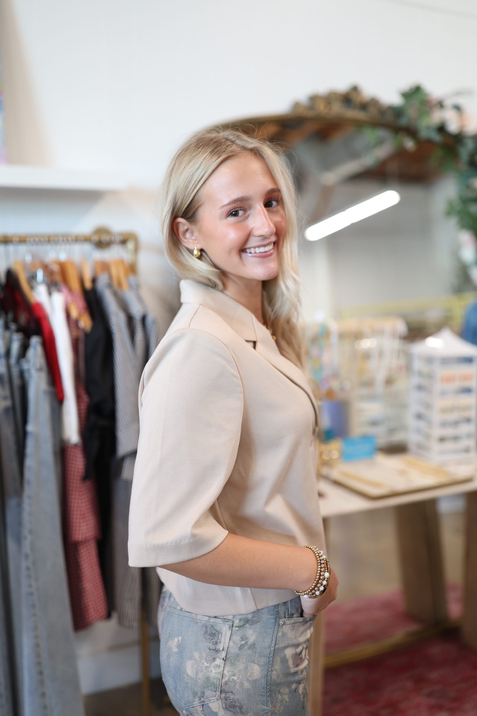 Melanie Blazer Top