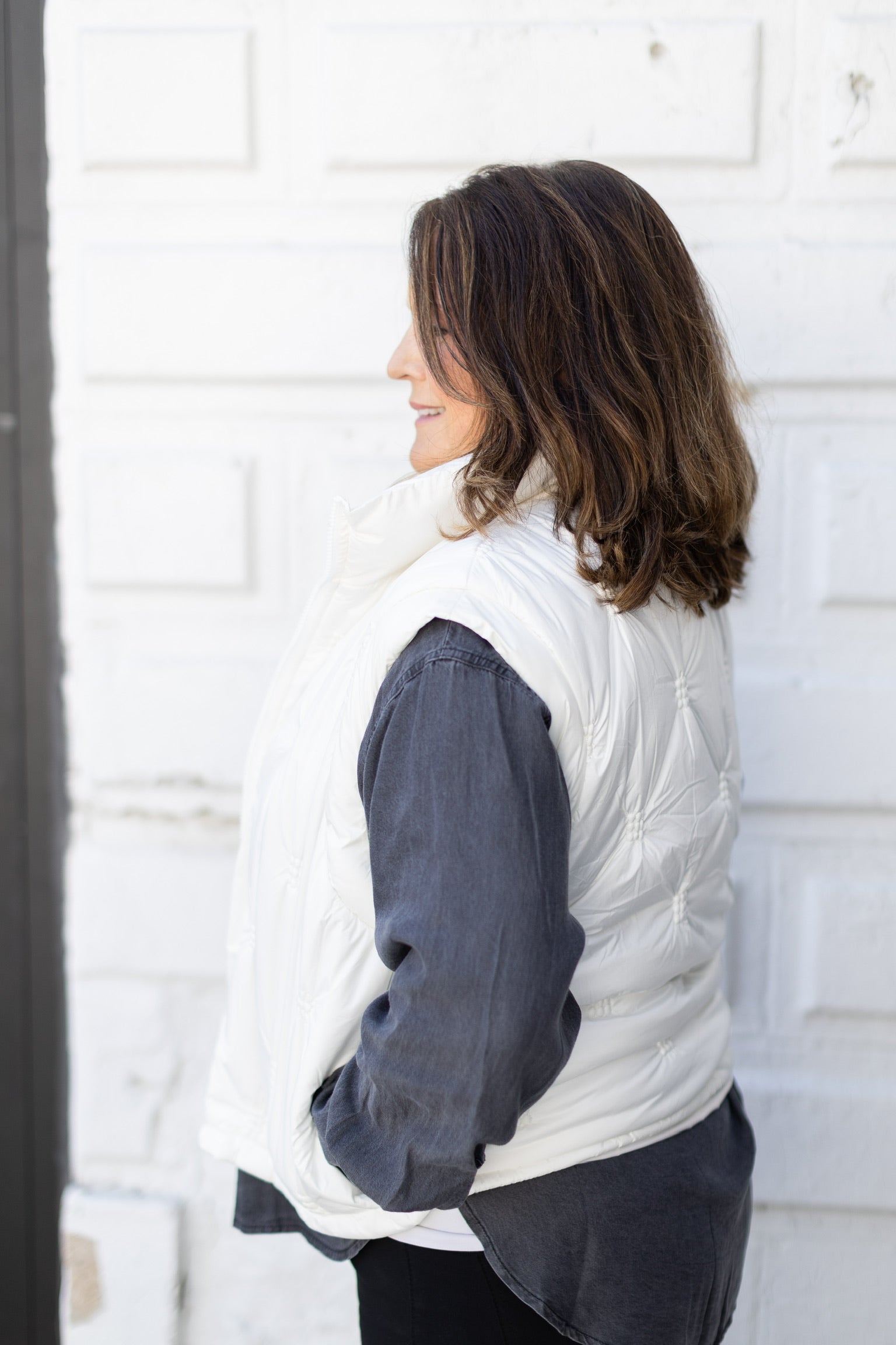 Ivory Puffer Jacket