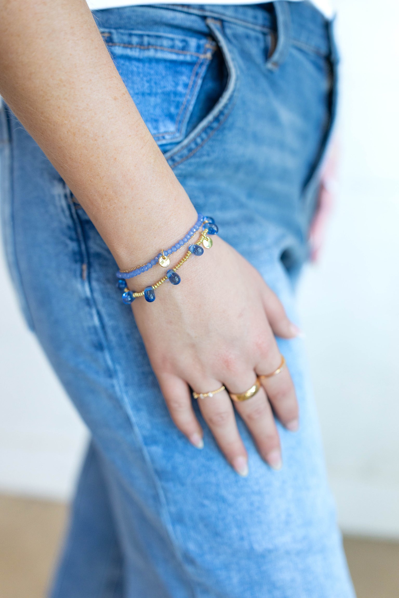 Hope Brass Stretch Bracelet