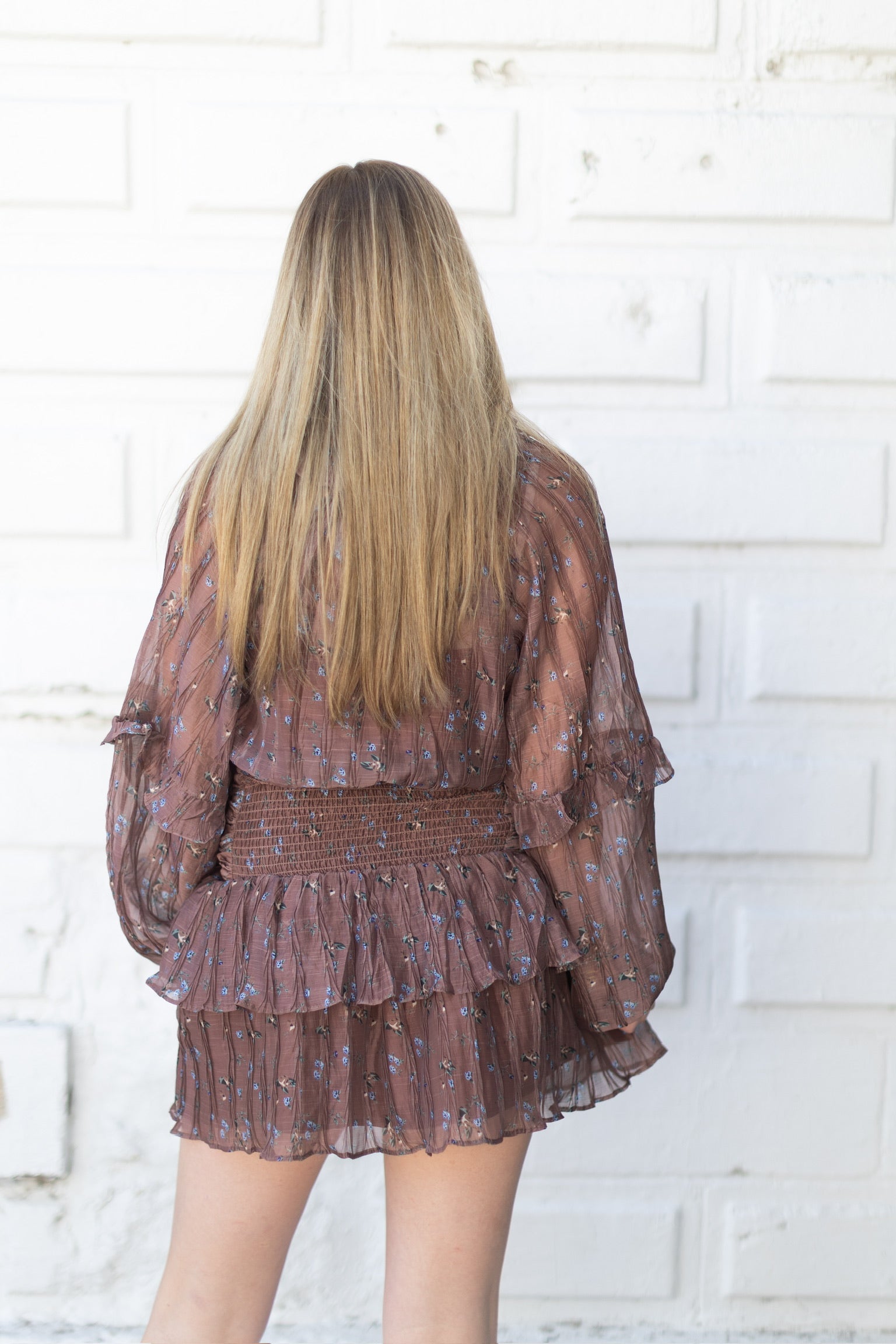 Floral Smocked Mini Dress