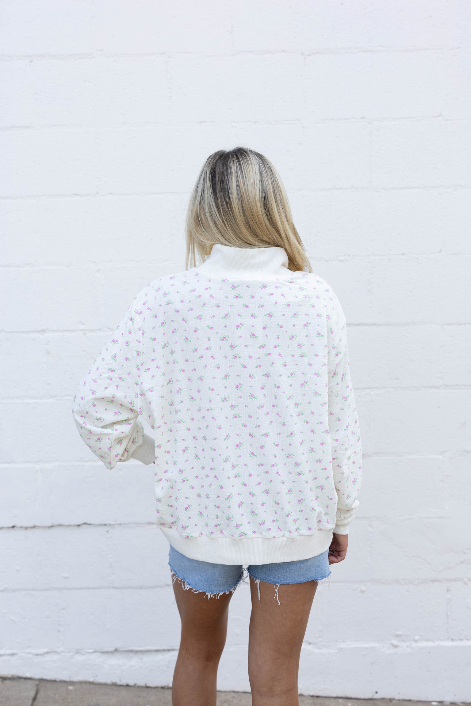 Peony Sprinkle Lexi Mockneck