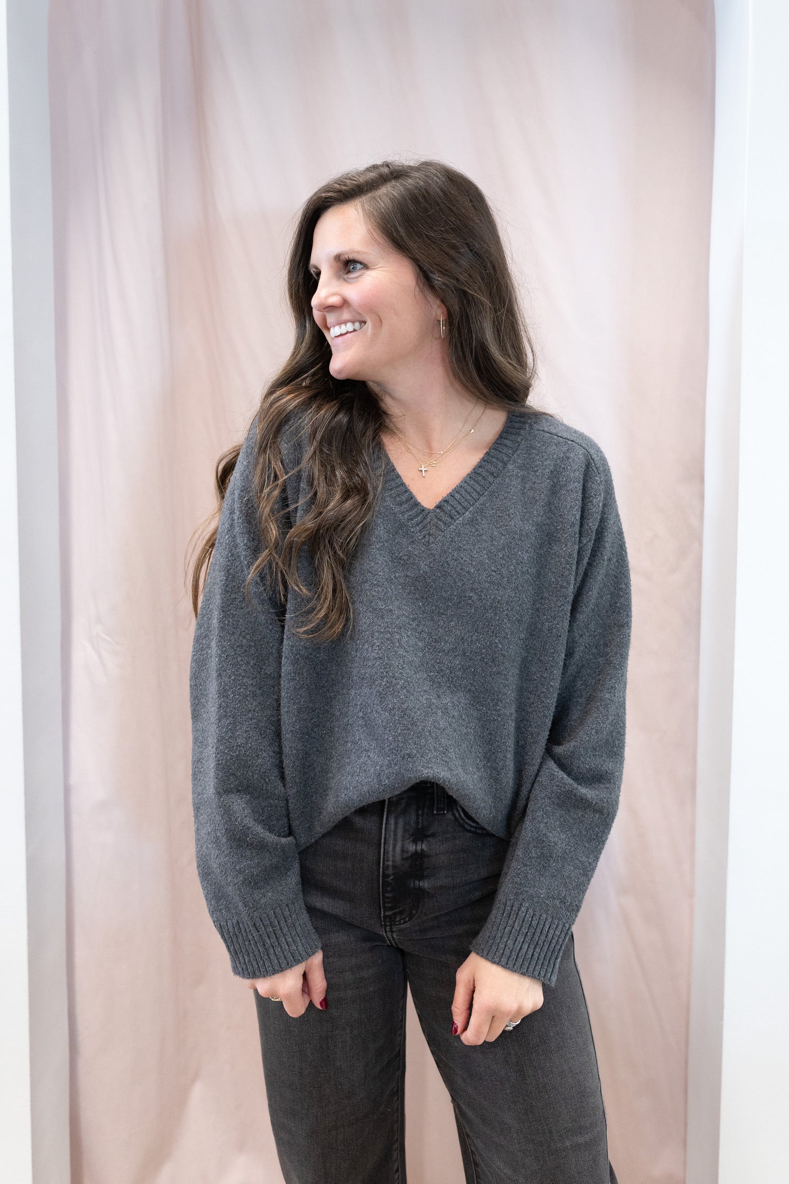 Eloise Charcoal Sweater