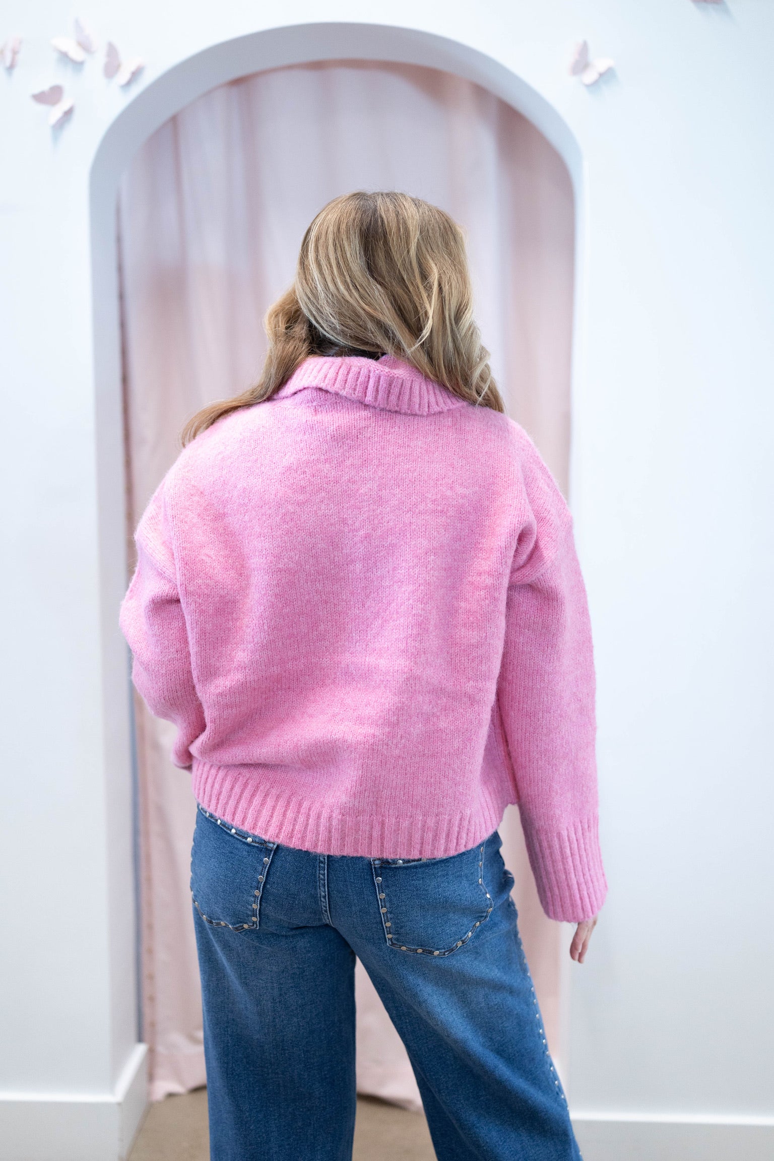 Evangeline Pink Sweater