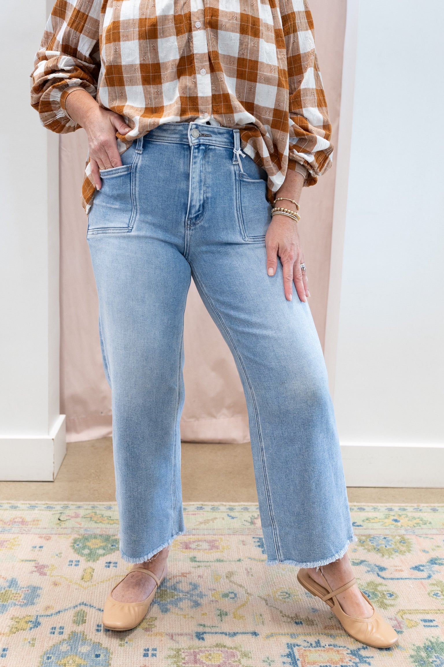 Aileeah Slim Wide Jeans