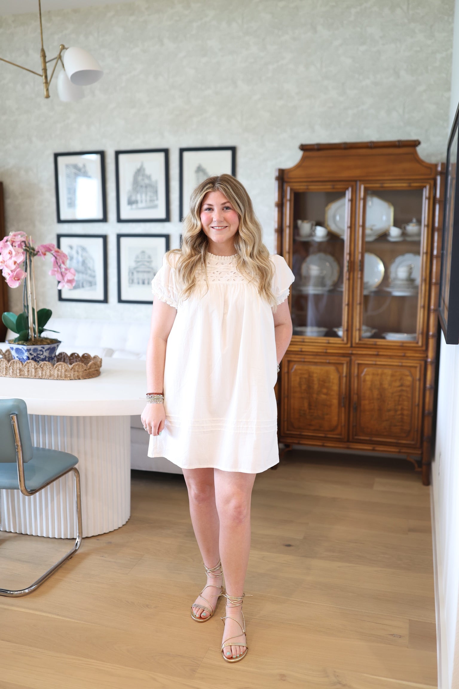 Ivory Eyelet Penny Dress