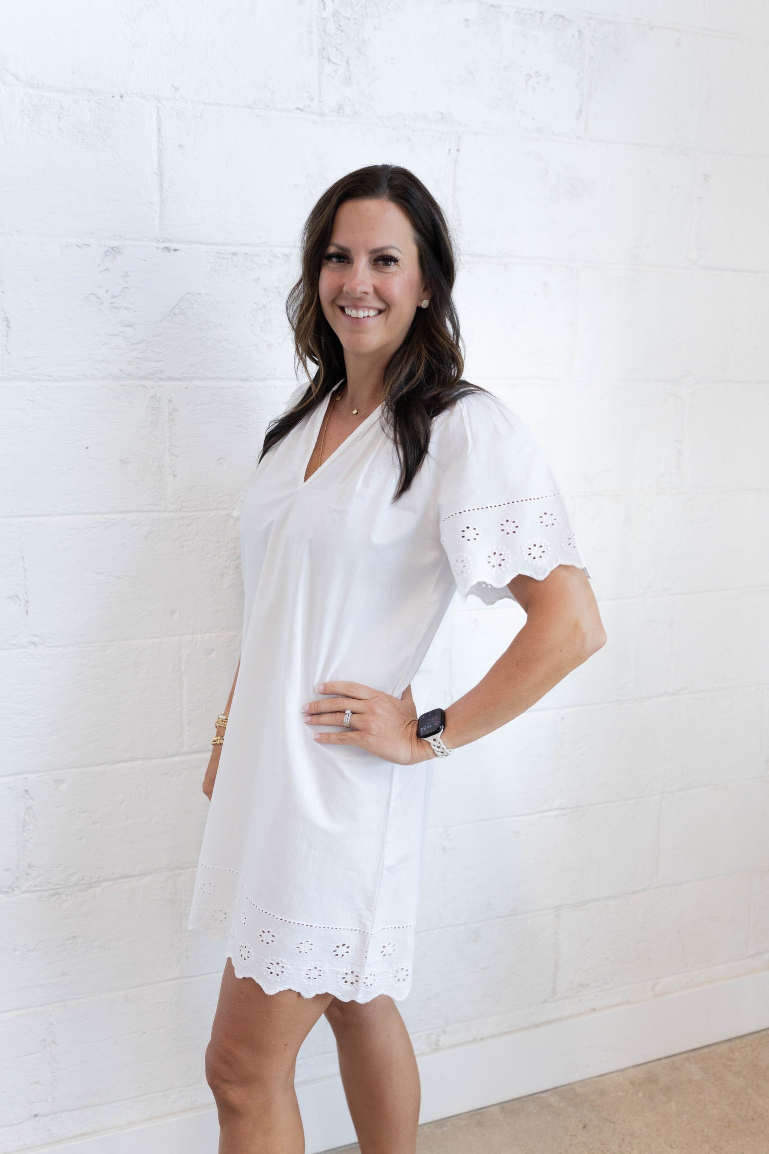 White Daisy Dress