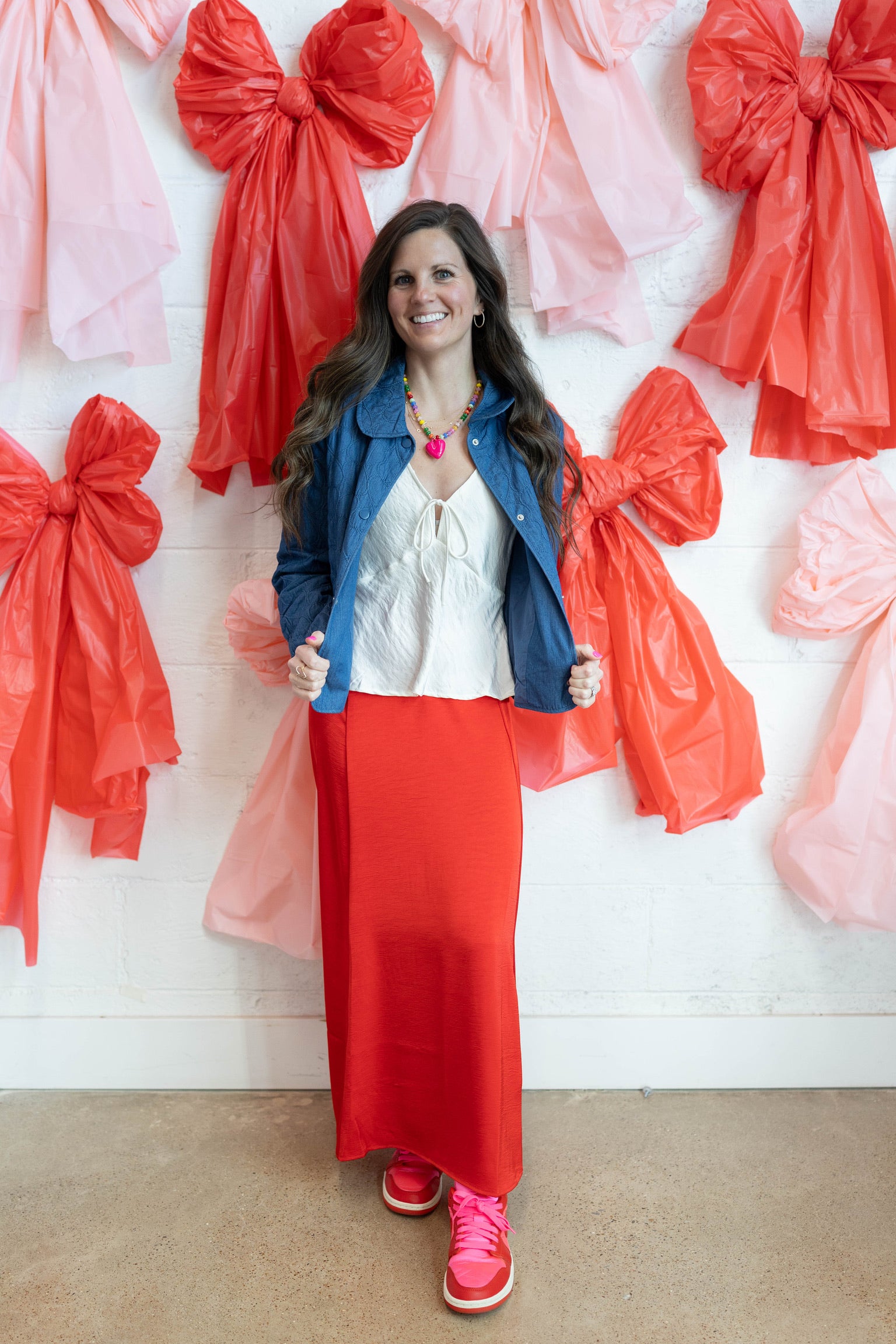 Cream Luana Satin Top