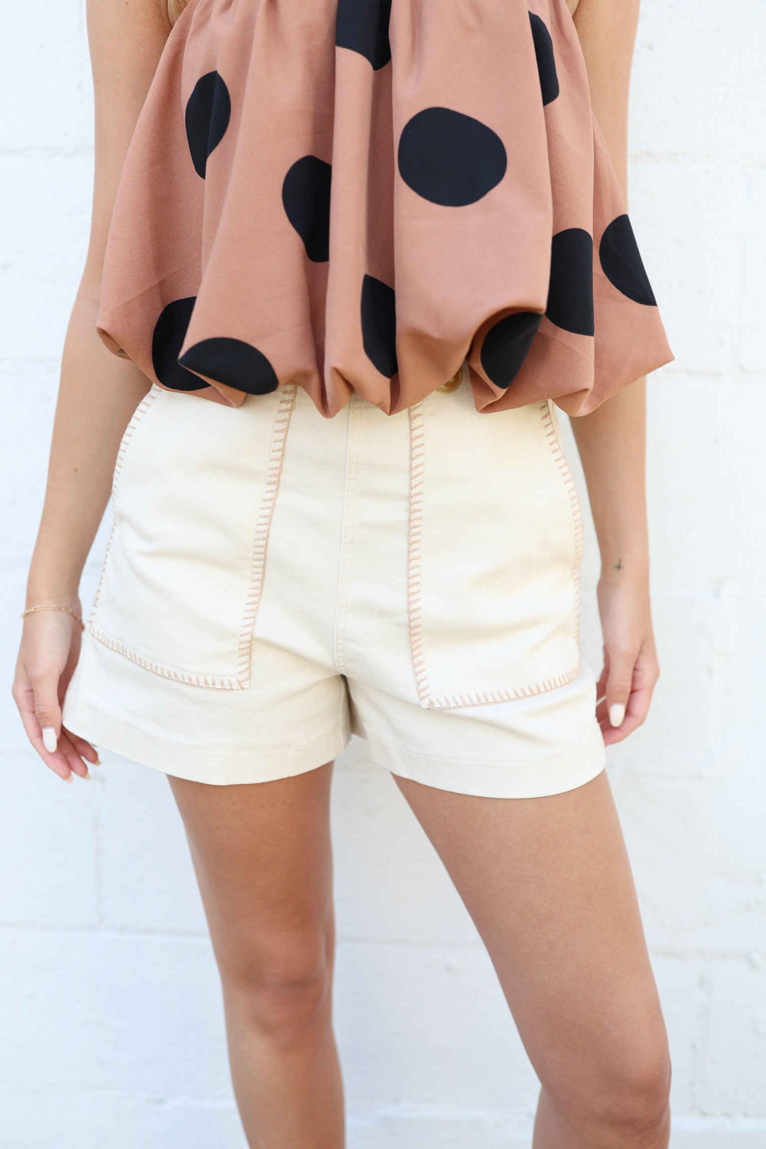 Olivia Off-White Shorts
