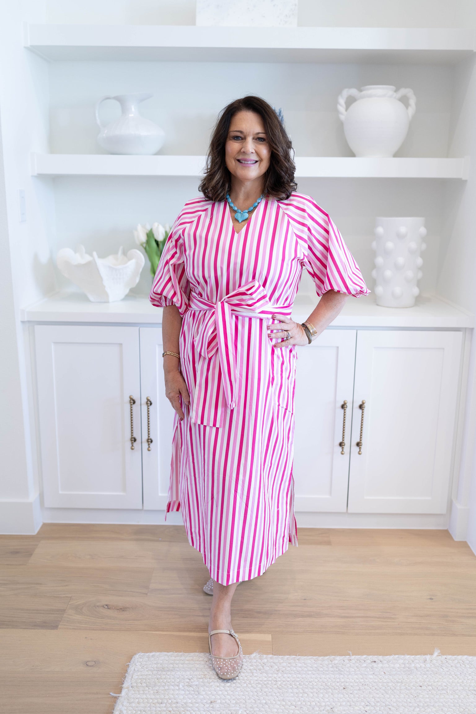 Red And Pink Coco Palm Beach Dress