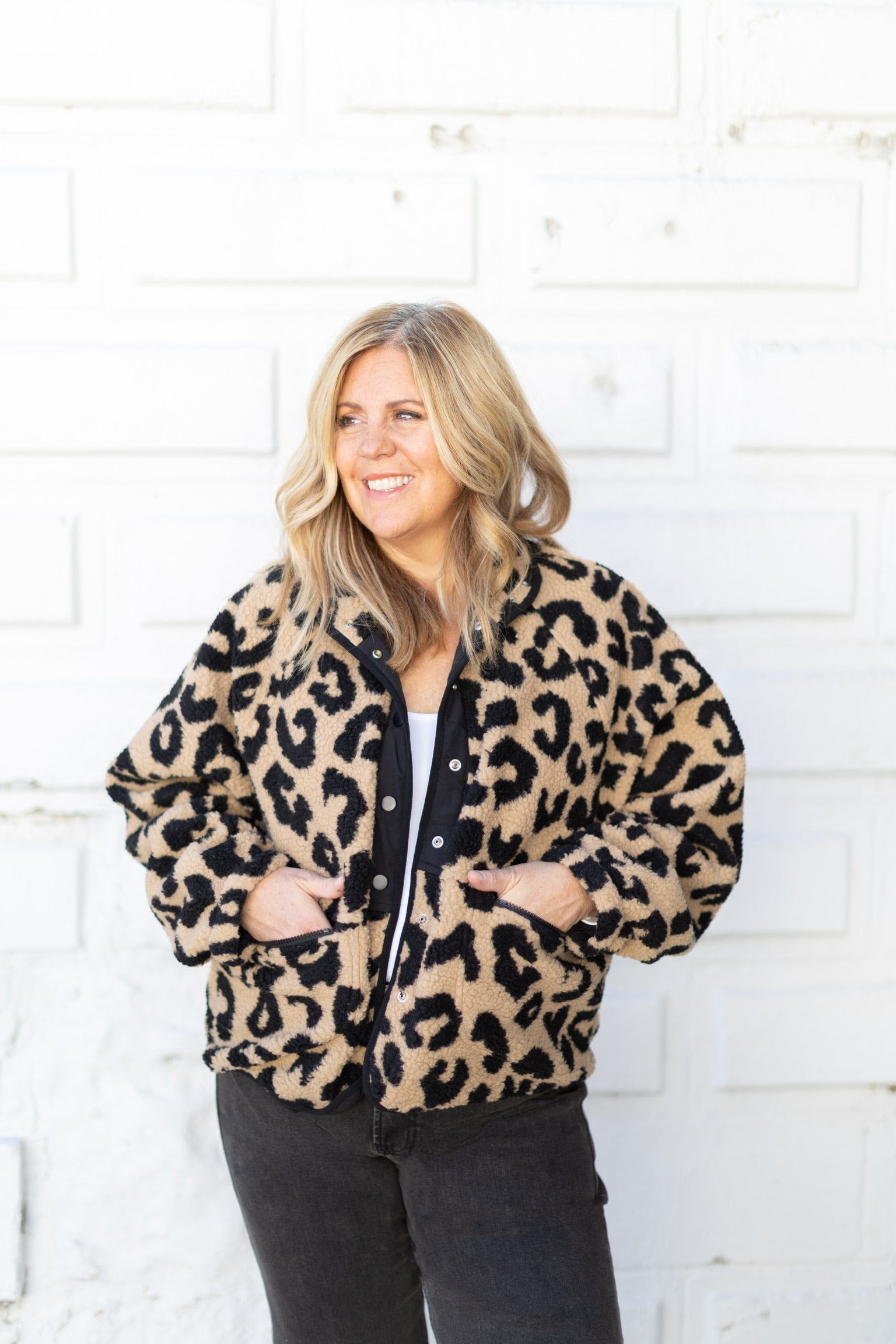 Leopard Fleece Jacket