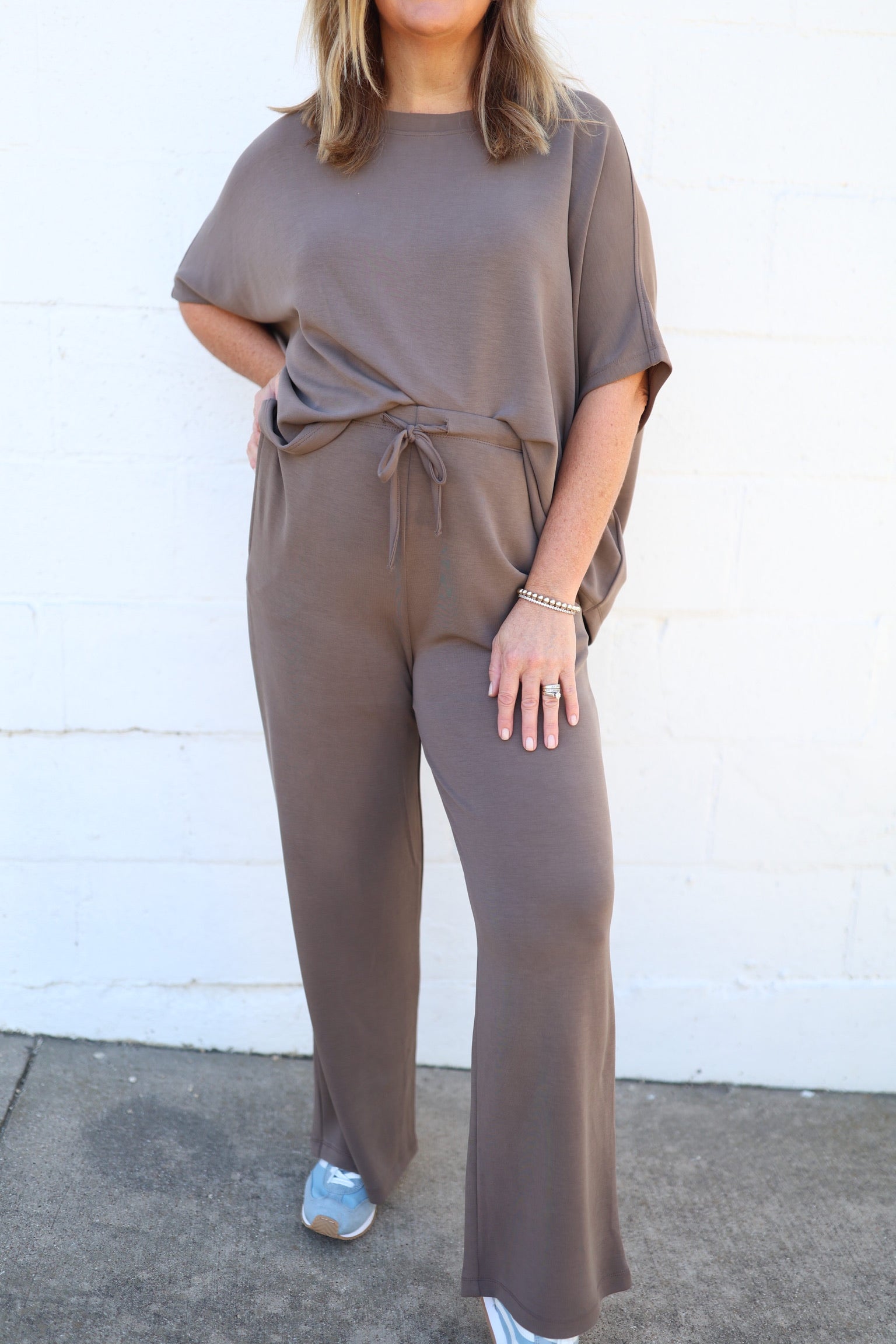 Laguna Truffle Wide Leg Pants