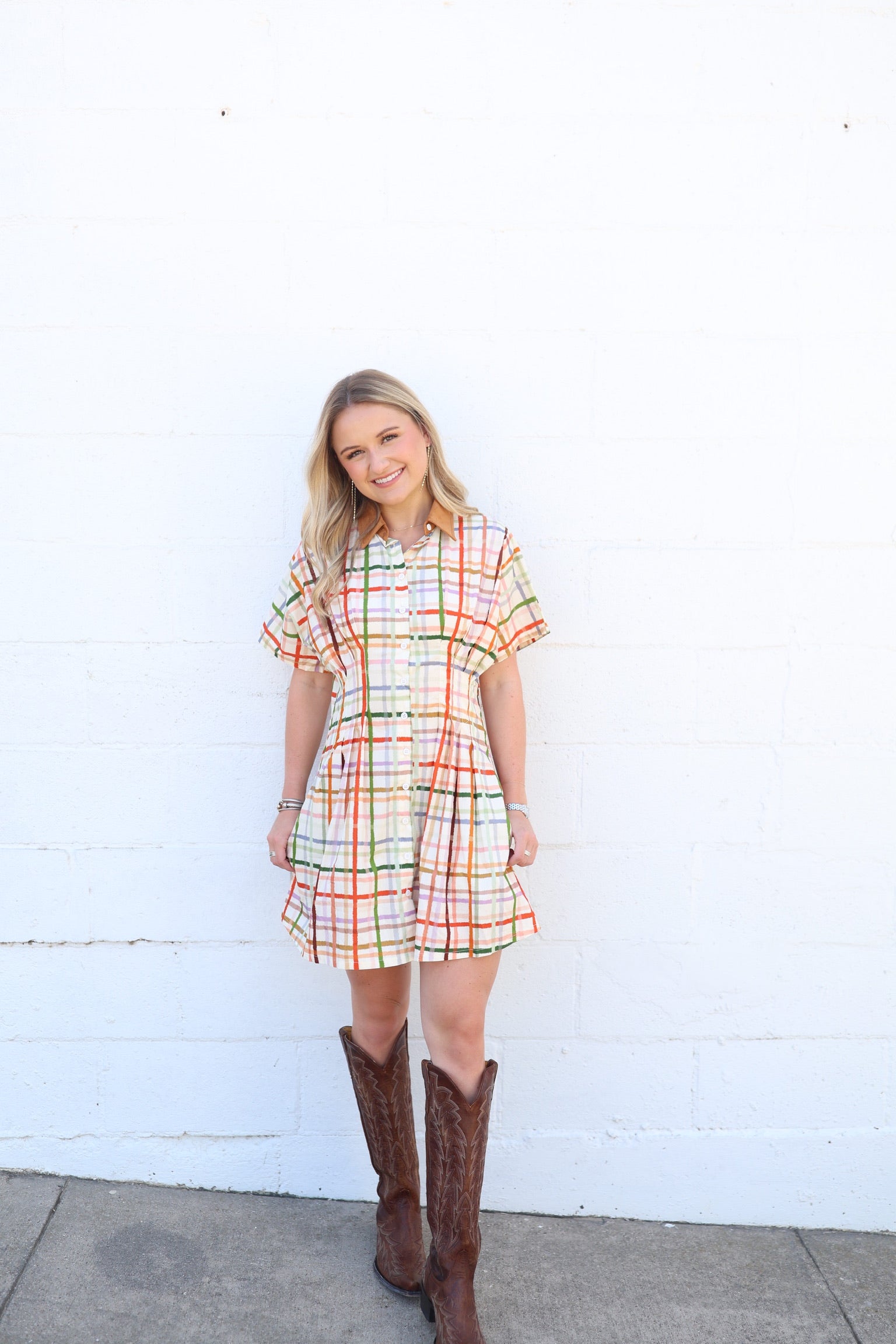 Twyla Harvest Lines Mini Dress