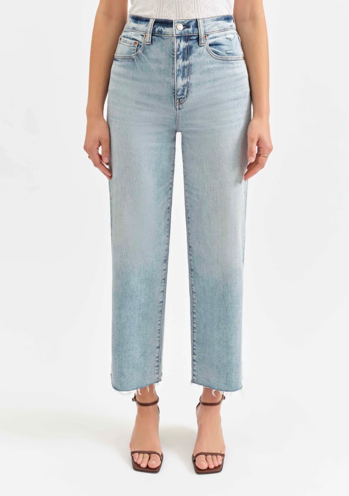 Denim Pleaser High Rise Wide Ankle