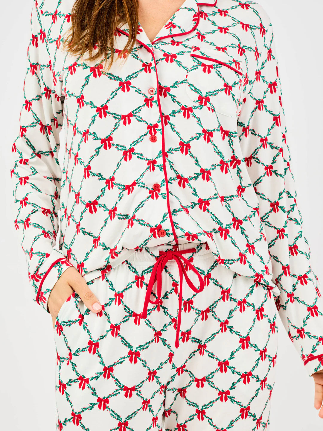 Christmas Charlotte Lattice Pajama Pants