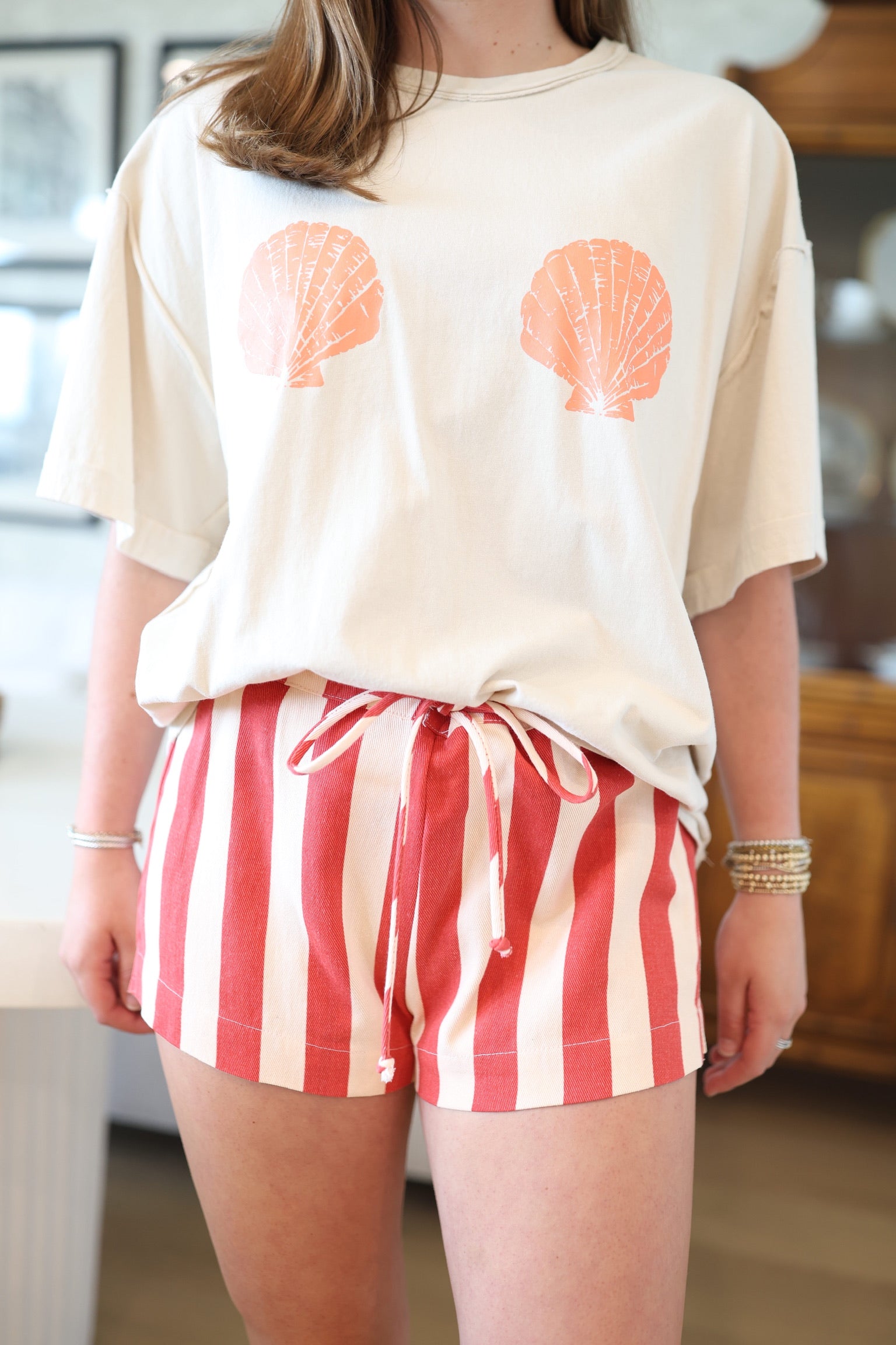 Shell Crew Oversized Tee