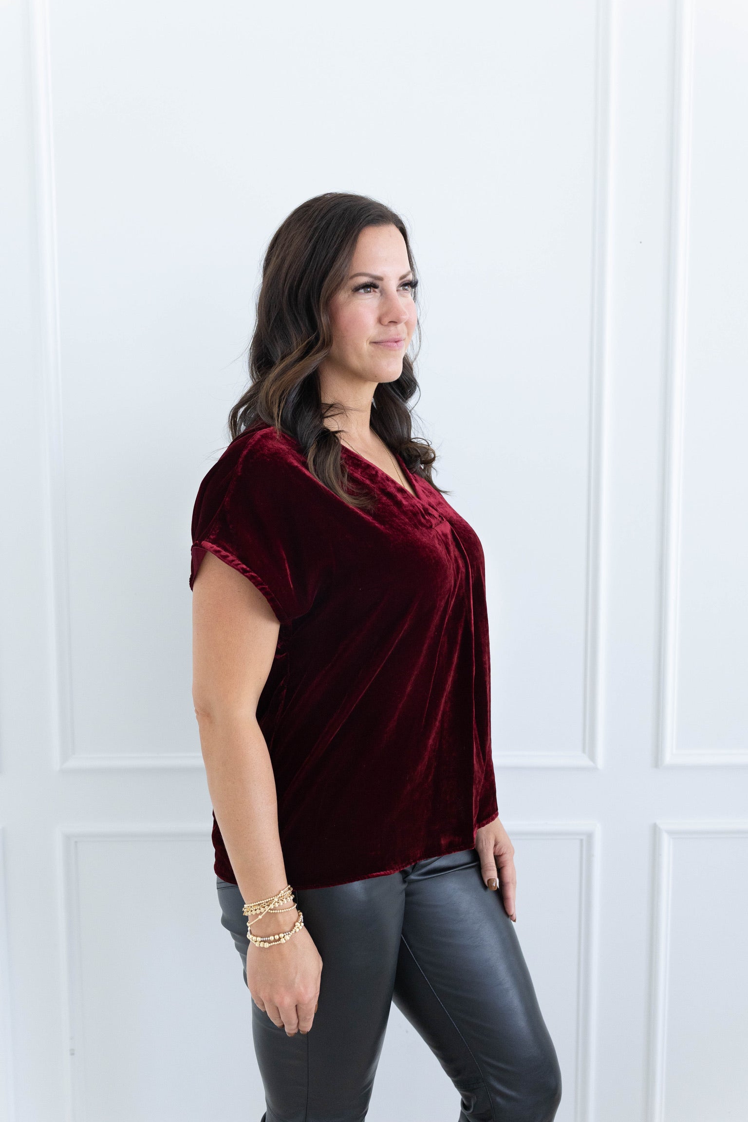 Kristen Velvet Top