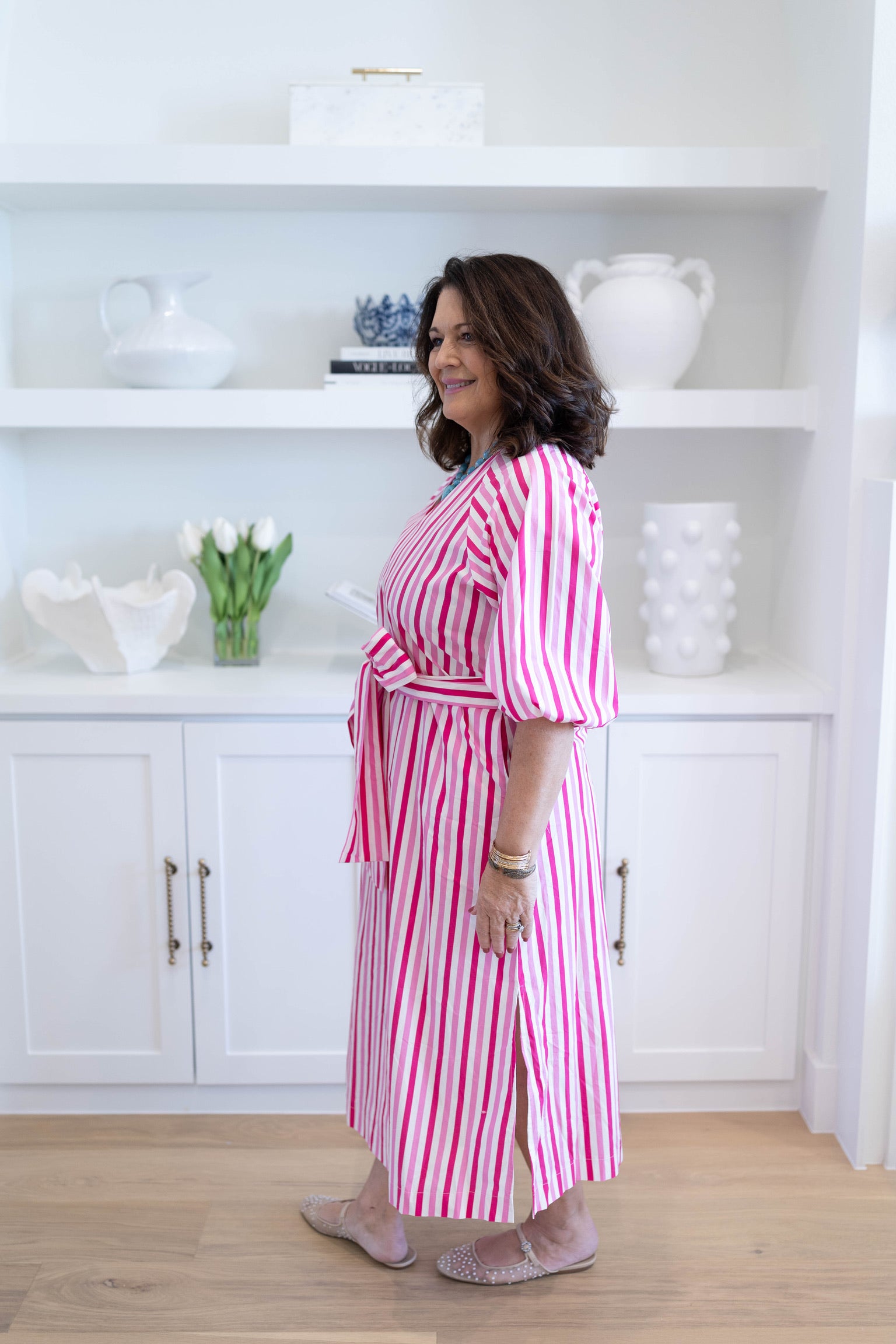 Red And Pink Coco Palm Beach Dress