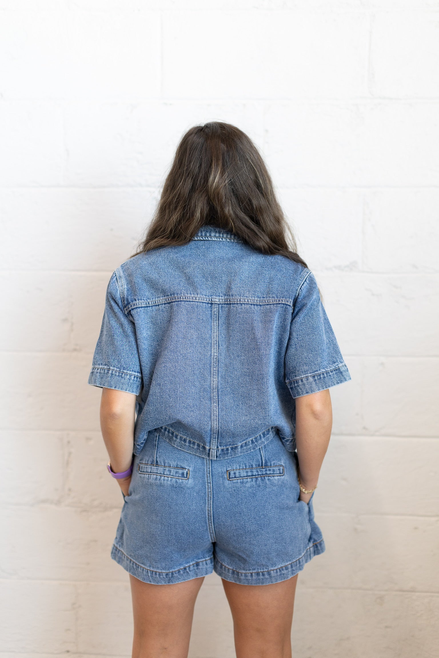 Denim Pocket Top