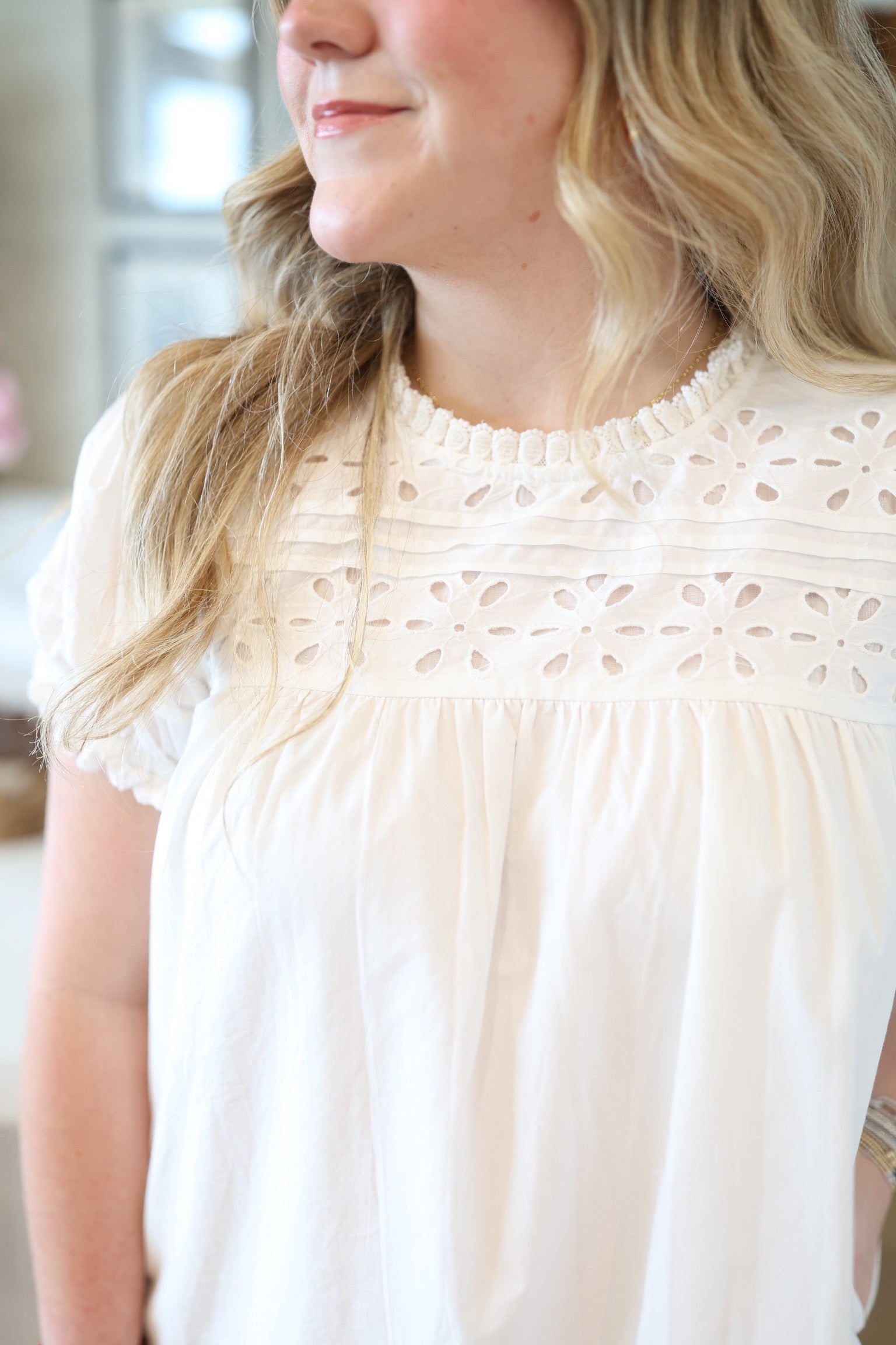 Ivory Eyelet Penny Dress