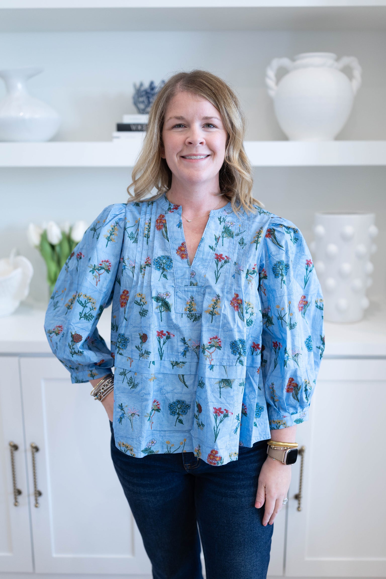Magnolia Floral Blouse
