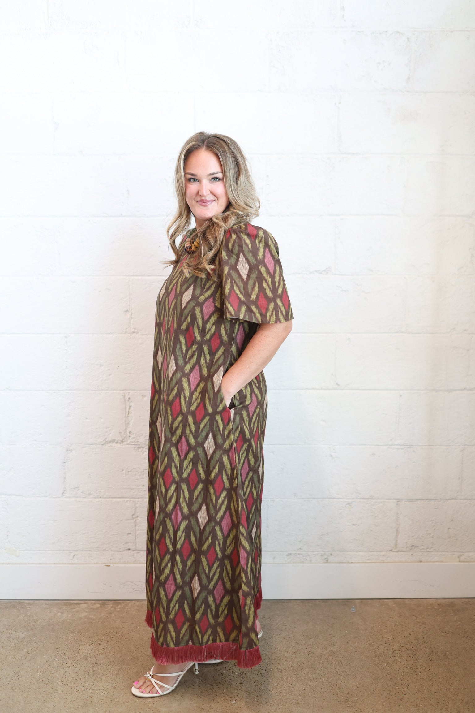 Nina Fringe Maxi Dress