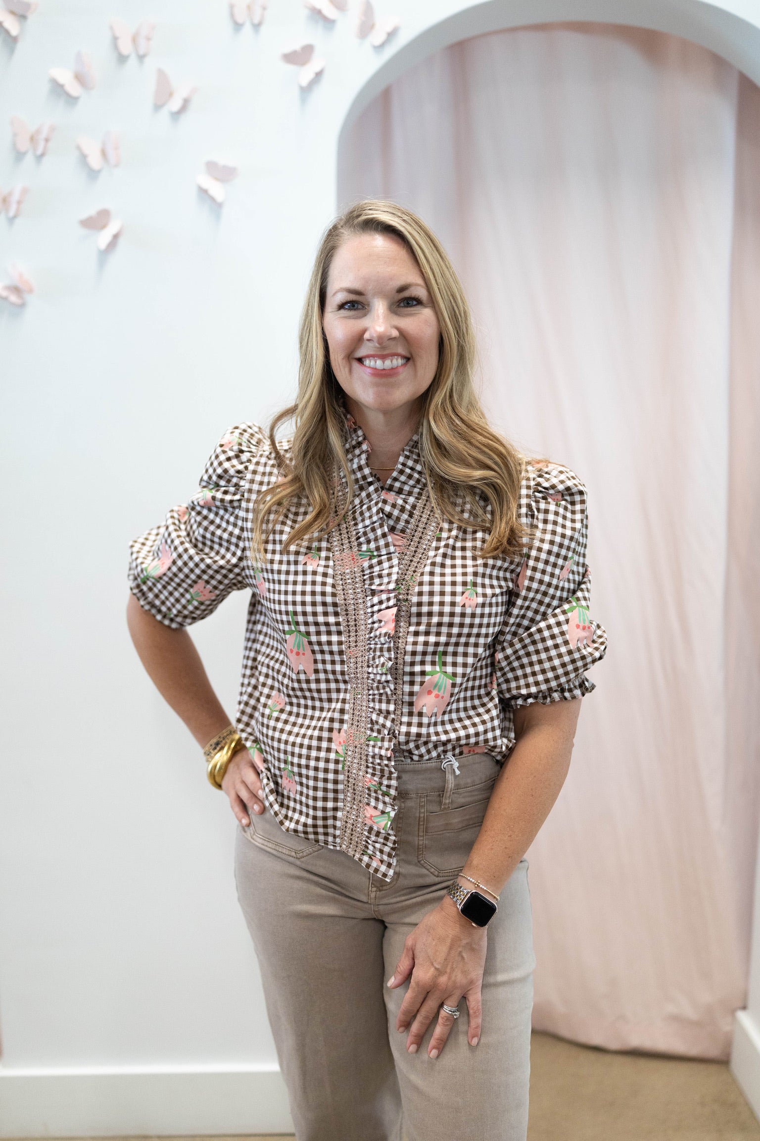 Tulip Poppy Poplin Top