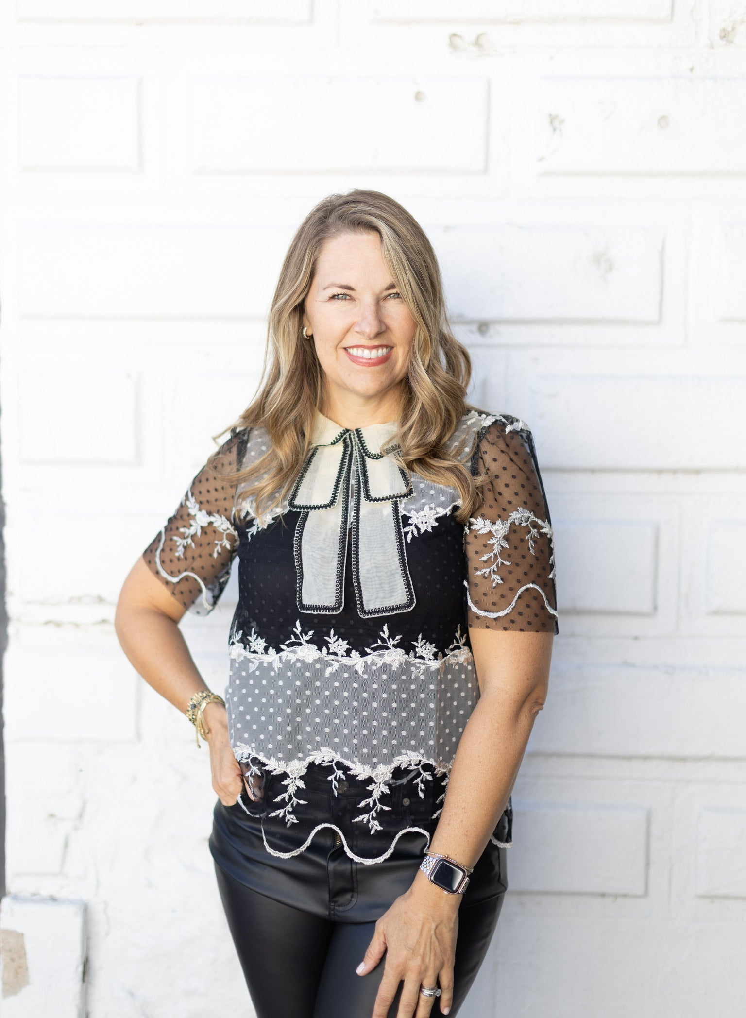 Lace Bow Blouse