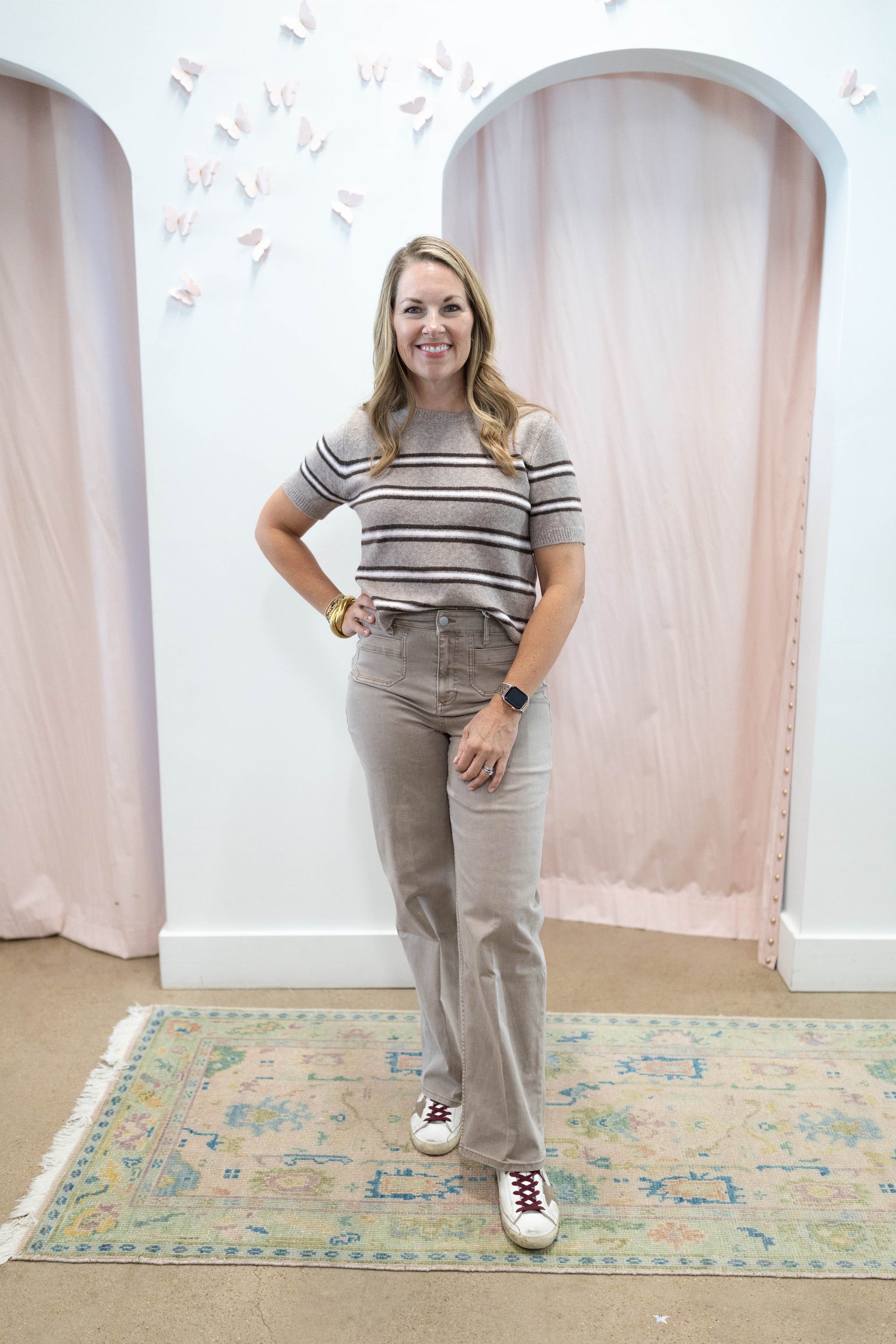Heather Ash Gatewood Stripe Sweater