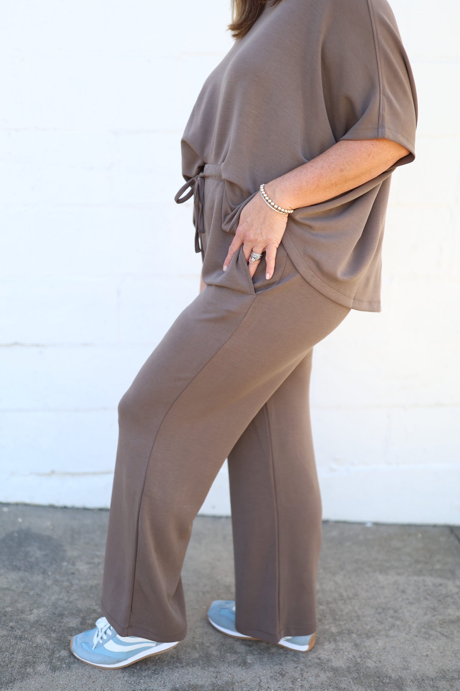 Laguna Truffle Wide Leg Pants