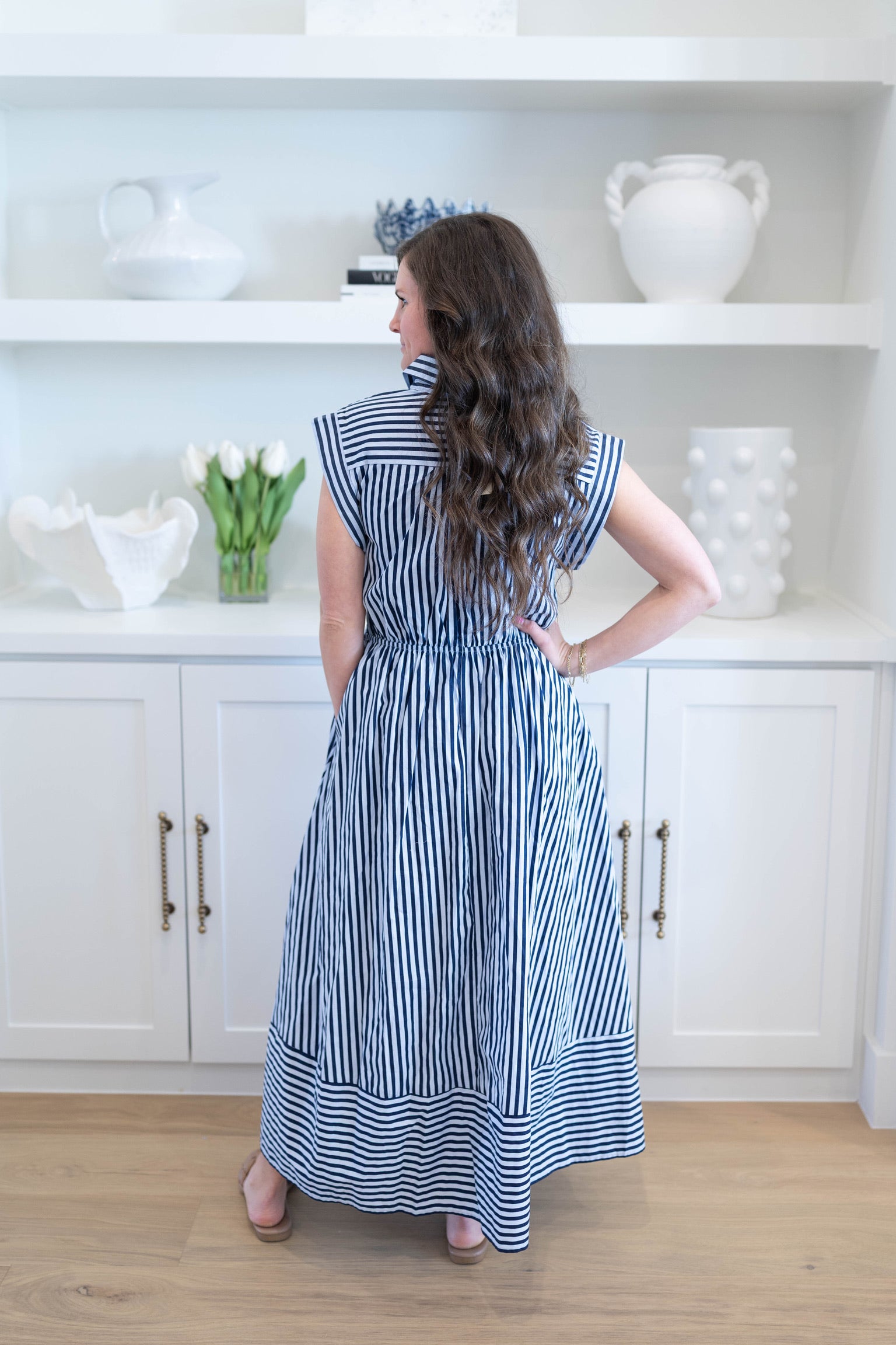 Felicity Stripe Midi Dress